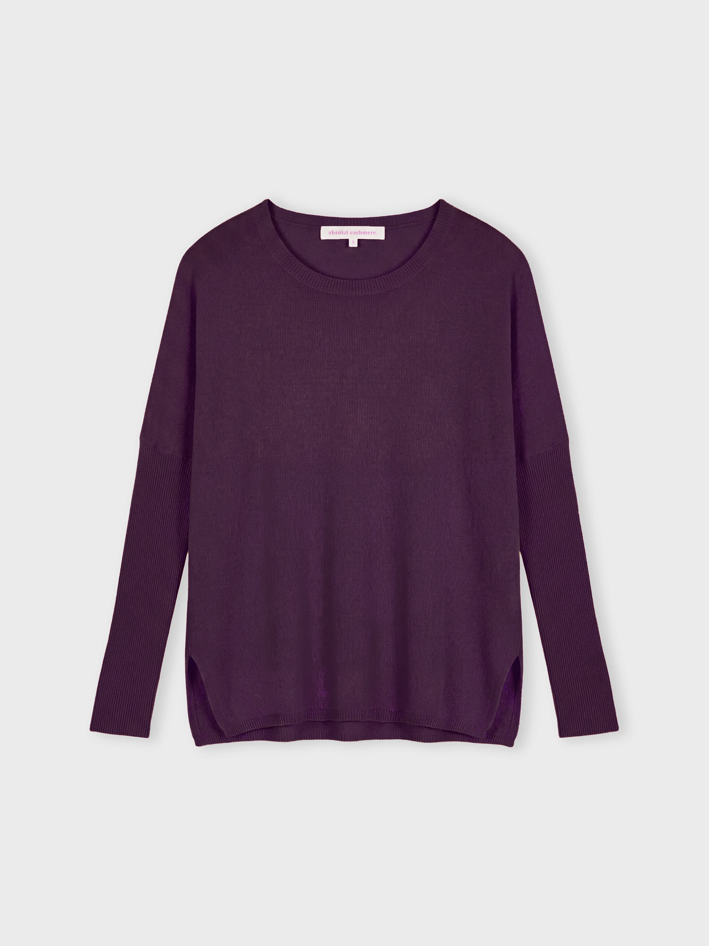 poncho sweater astrid - Cashmere - heather plum