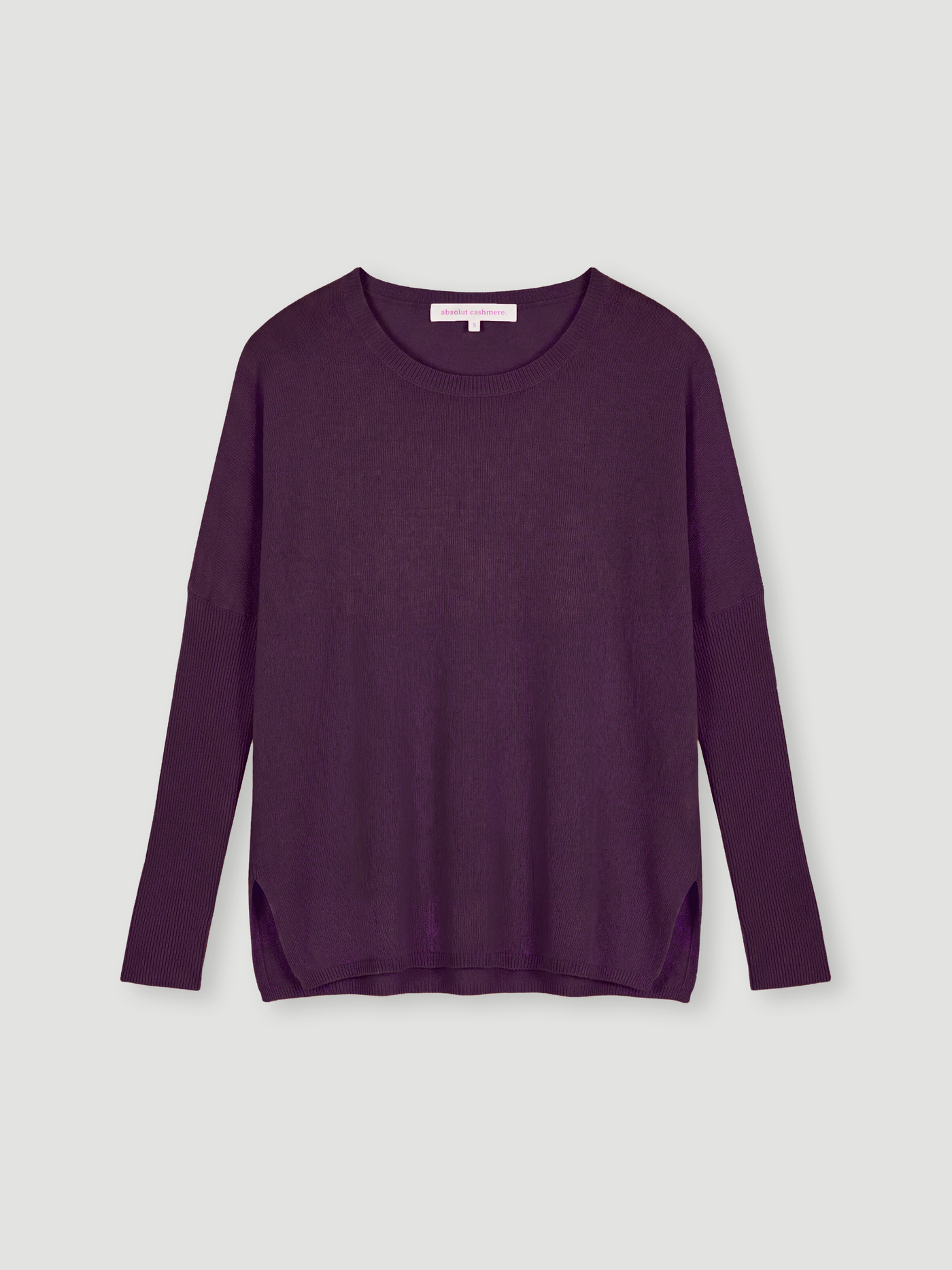astrid poncho jumper - Cashmere - heather plum