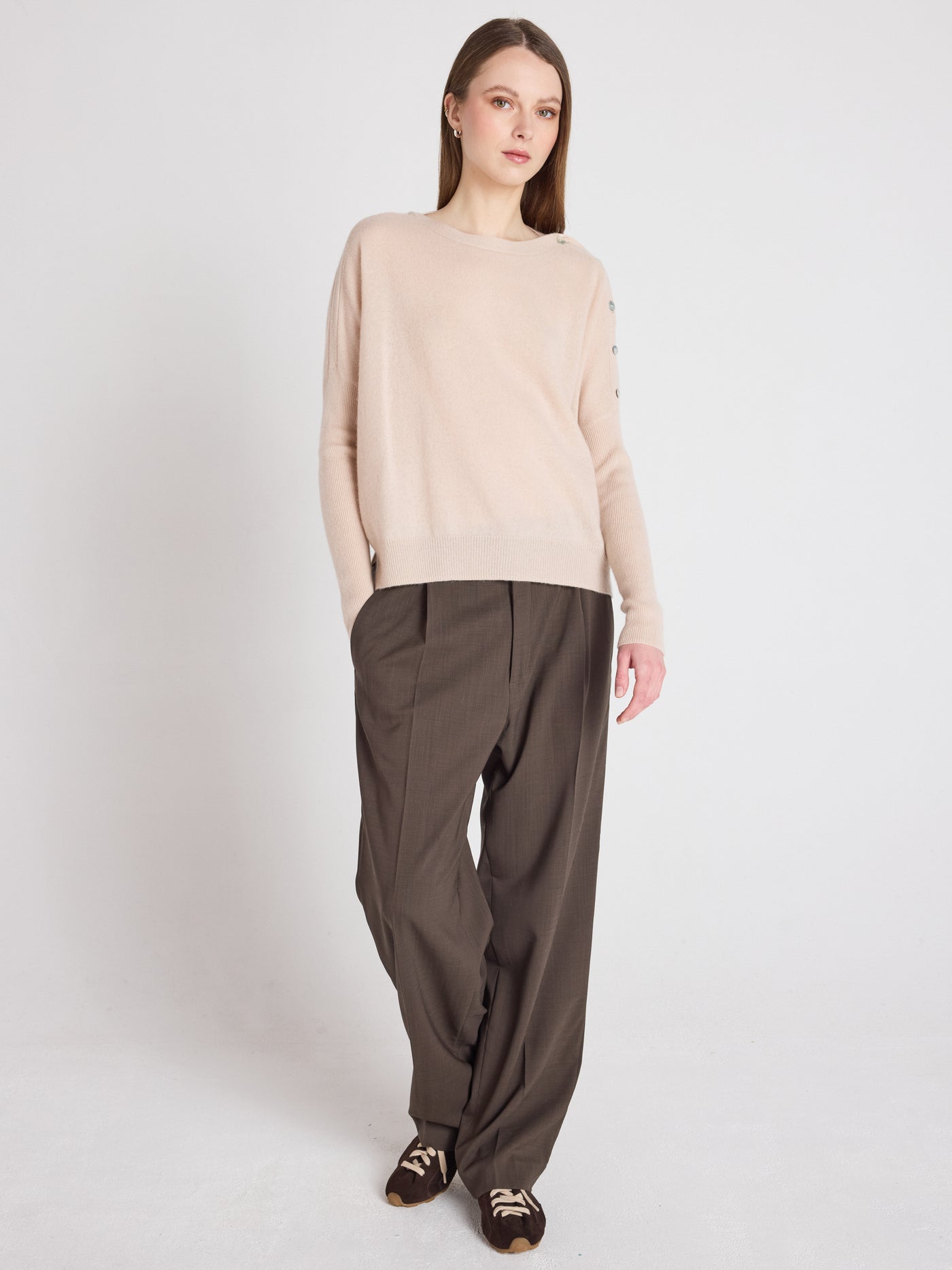 Rafaella - Kaschmir-Poncho mit U-Boot-Ausschnitt - shell