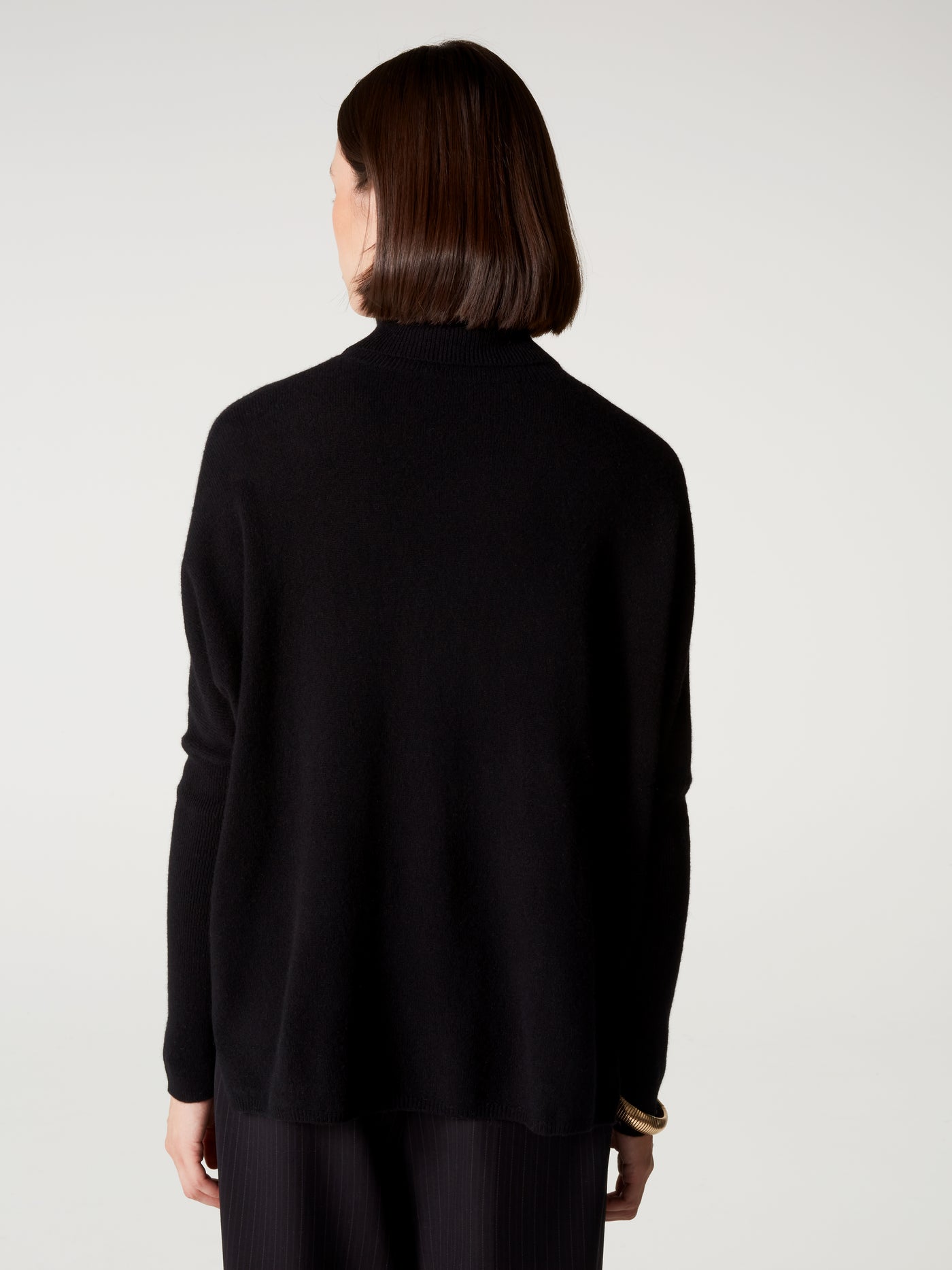 pull poncho clara - Cachemire - black