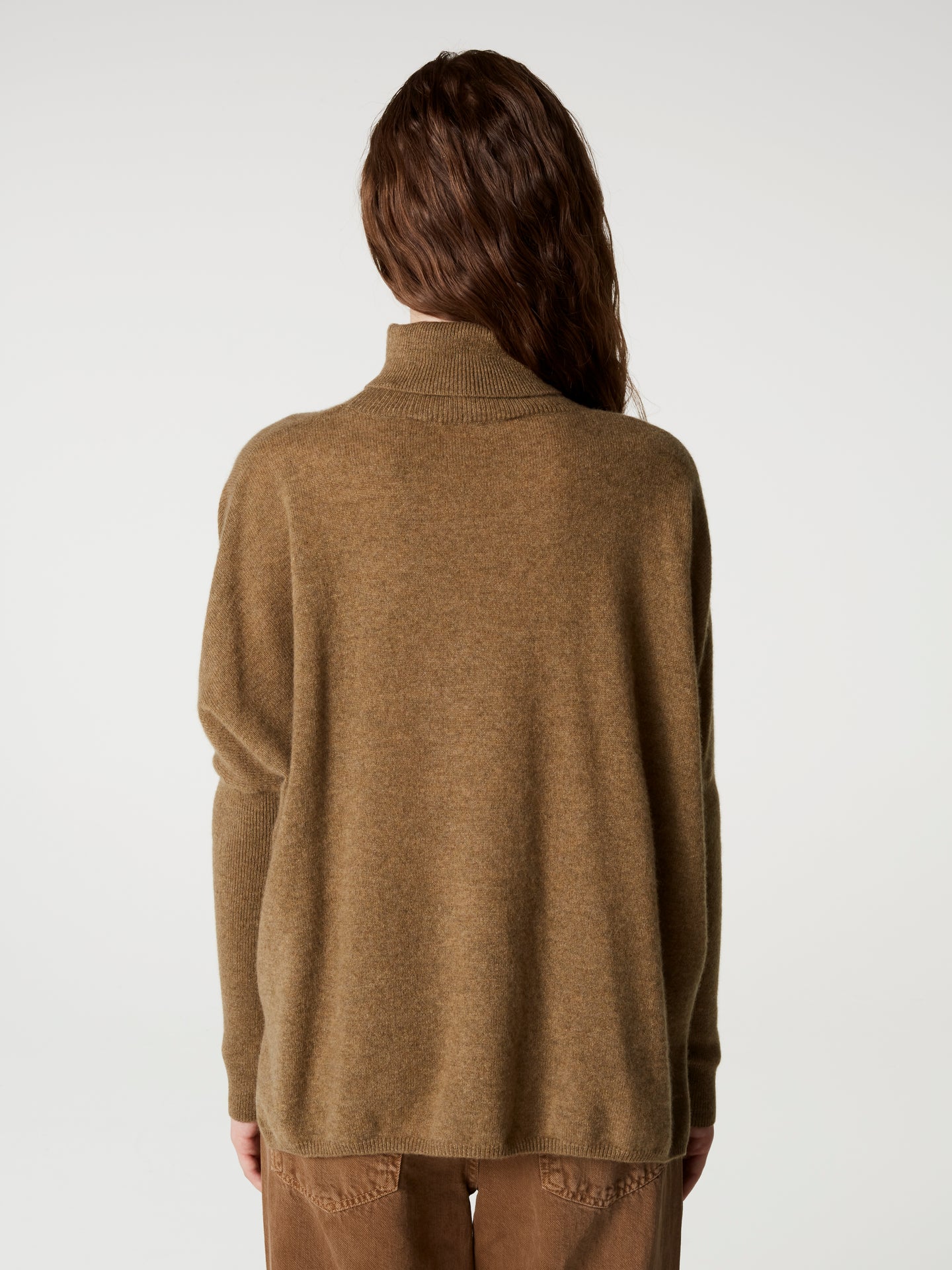 pull poncho clara - Cachemire - bronze