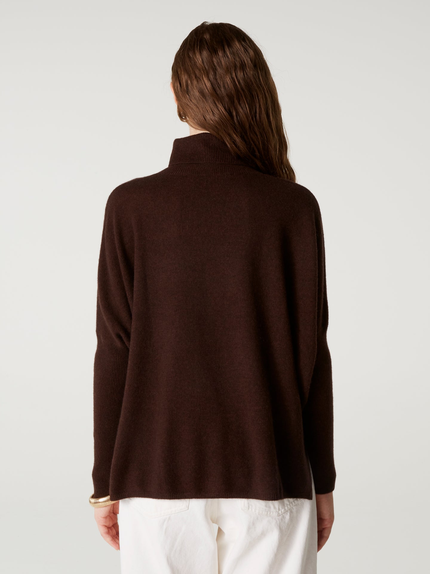 Pull Poncho Clara - Kaschmir - brownie