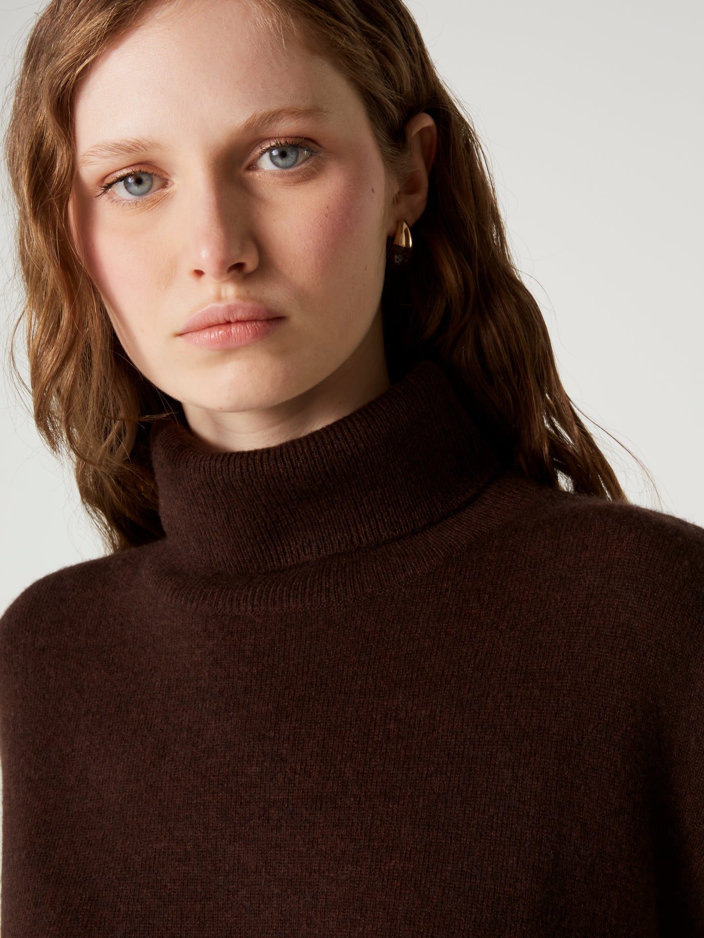 Pull Poncho Clara - Kaschmir - brownie