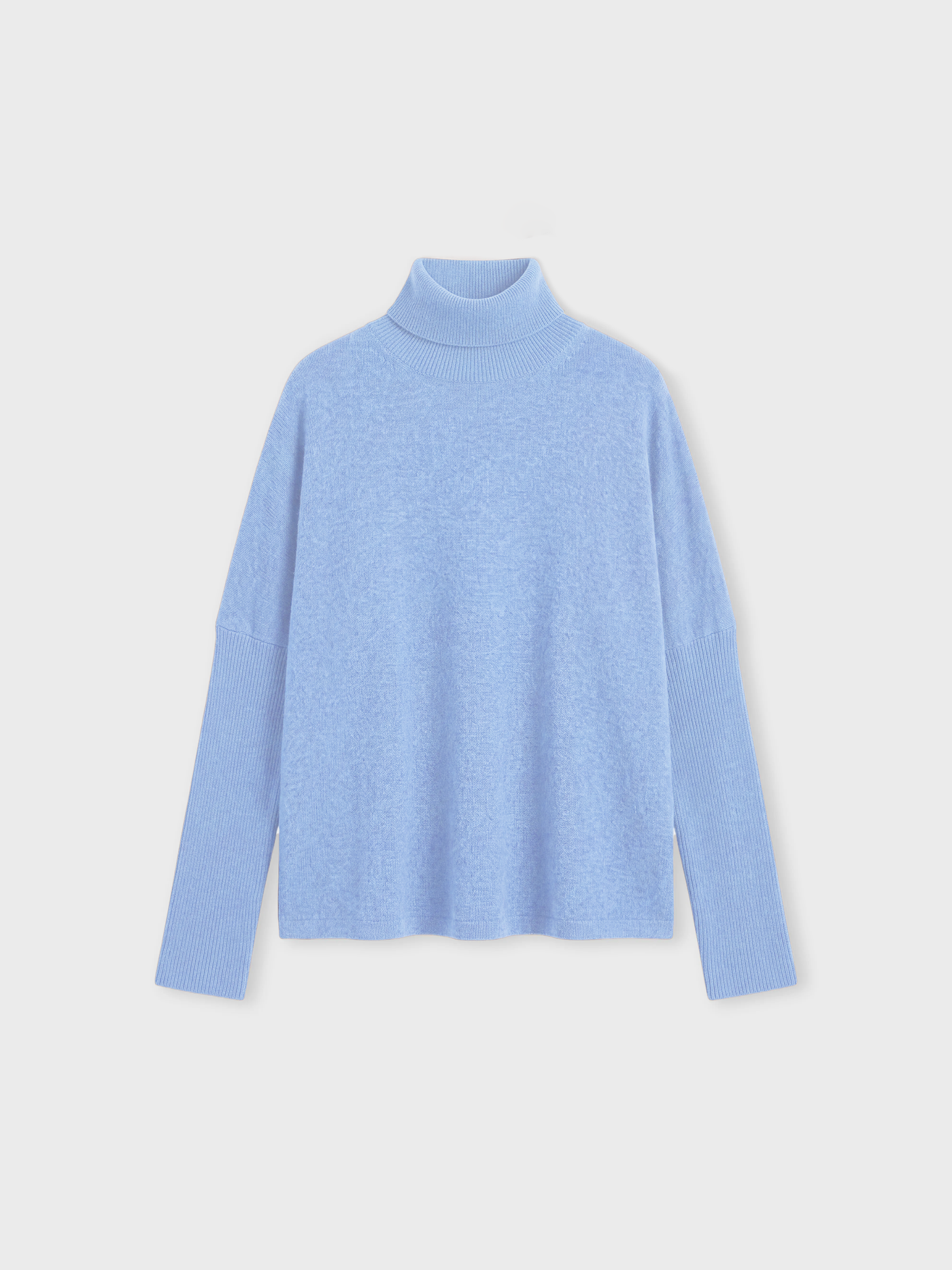 pull poncho clara - Cachemire - chambray blue