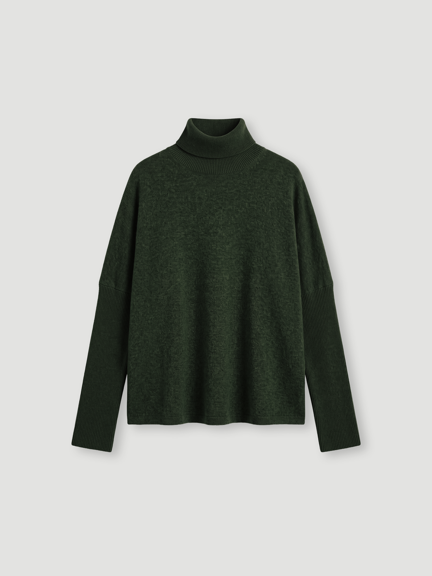 pull poncho clara - Cachemire - dark artichoke