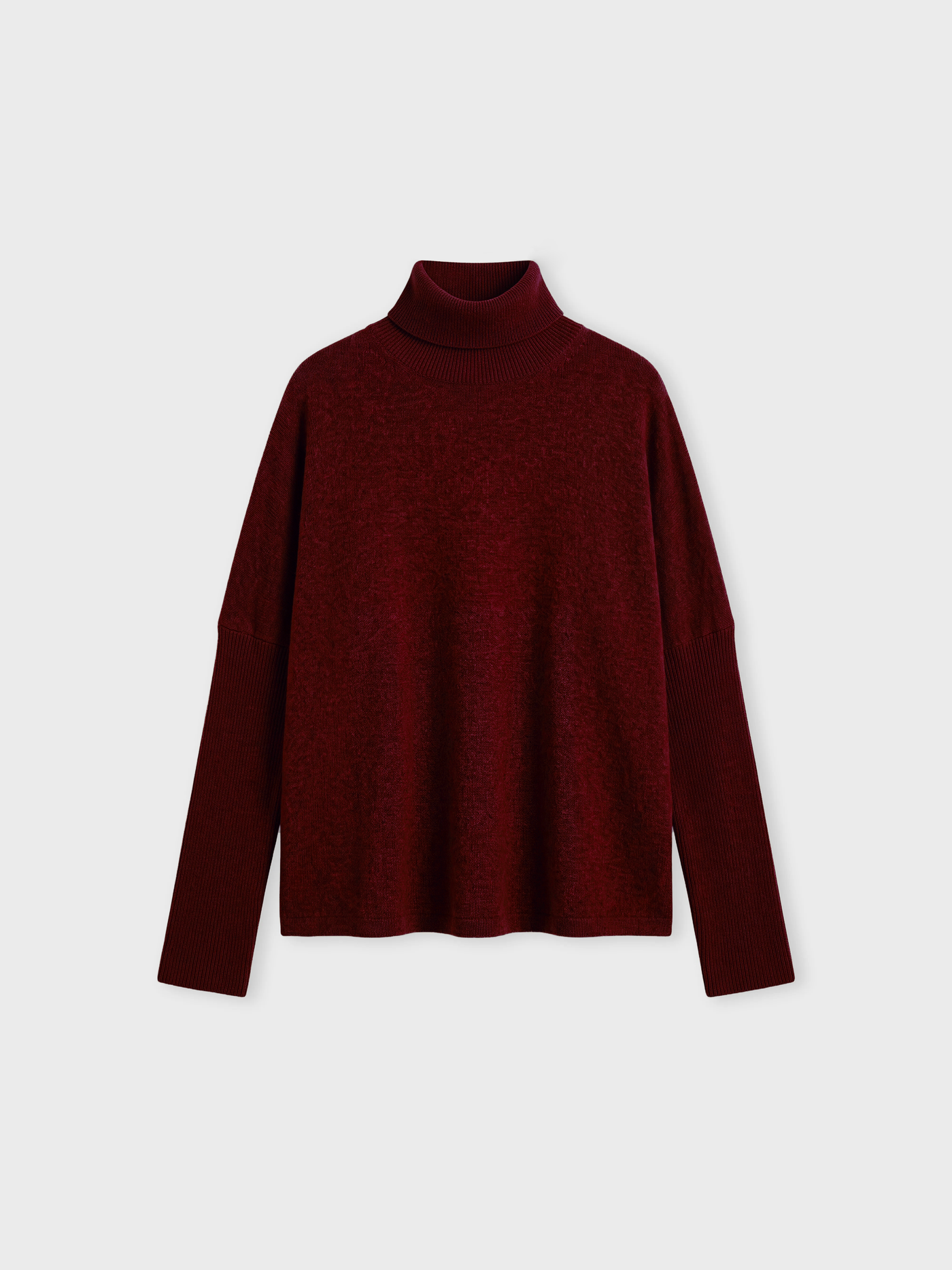 pull poncho clara - Cachemire - deep cherry