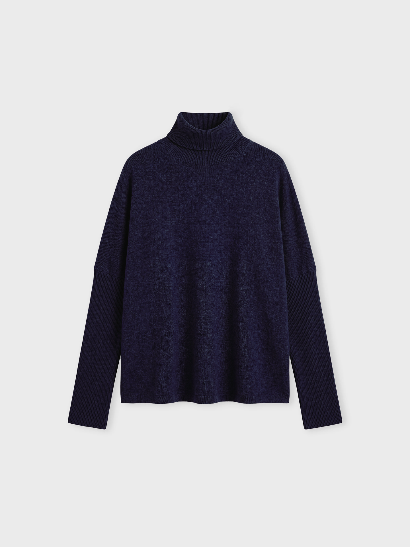 Poncho-Pullover Clara - Kaschmir - Navy