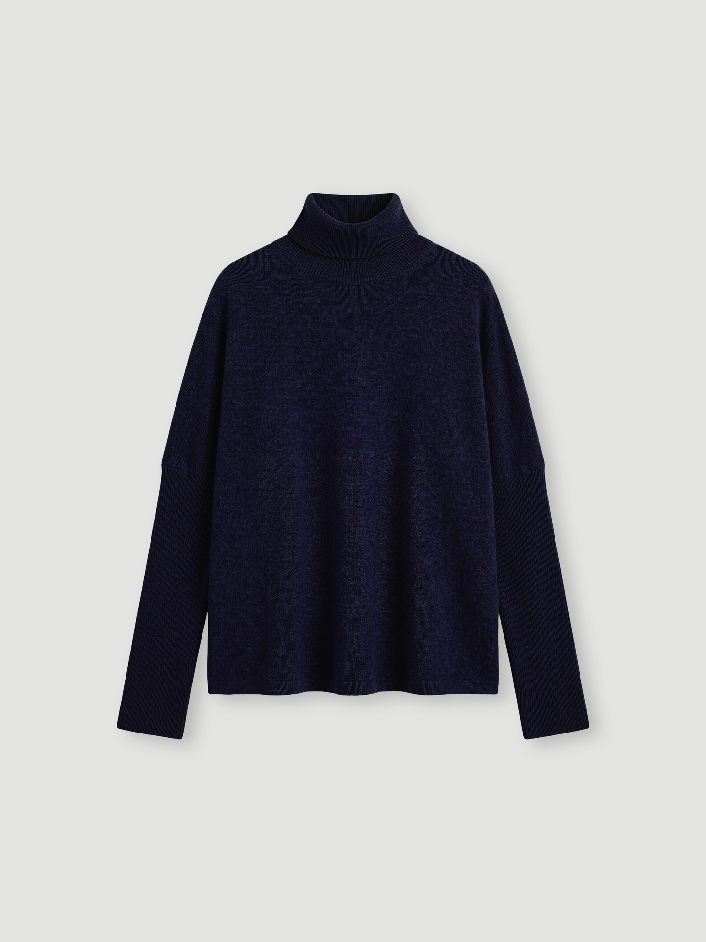 Poncho-Pullover Clara - Kaschmir - Navy