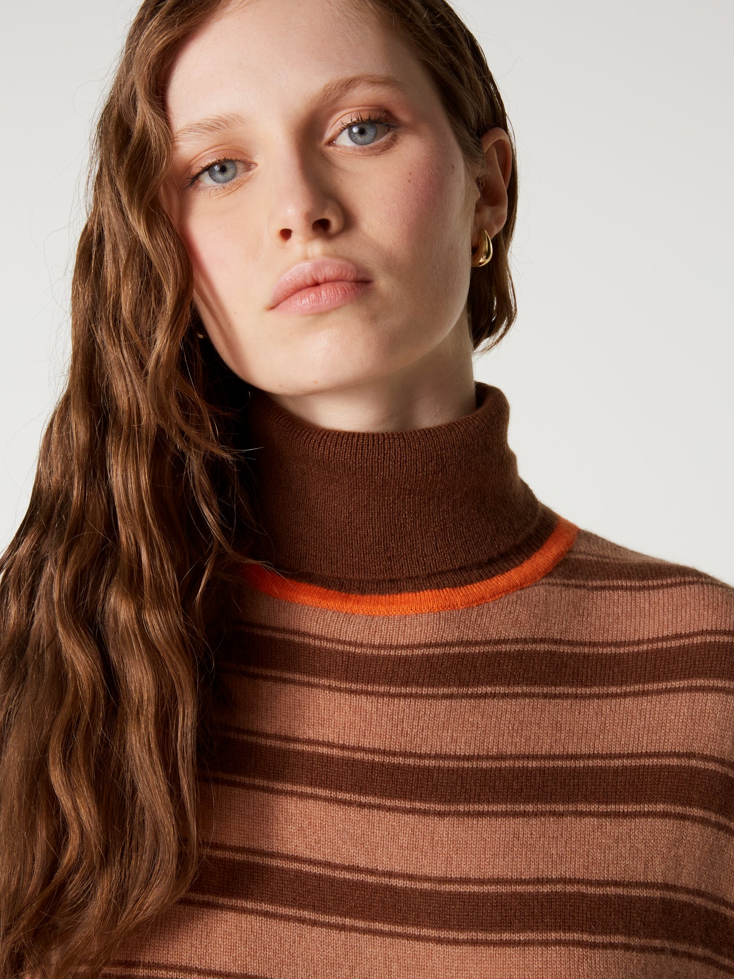 Poncho-Pullover Joanna - Kaschmir - Hellbraun