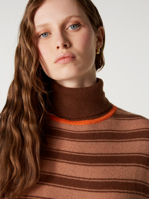 joanna poncho jumper - Cashmere - light brown