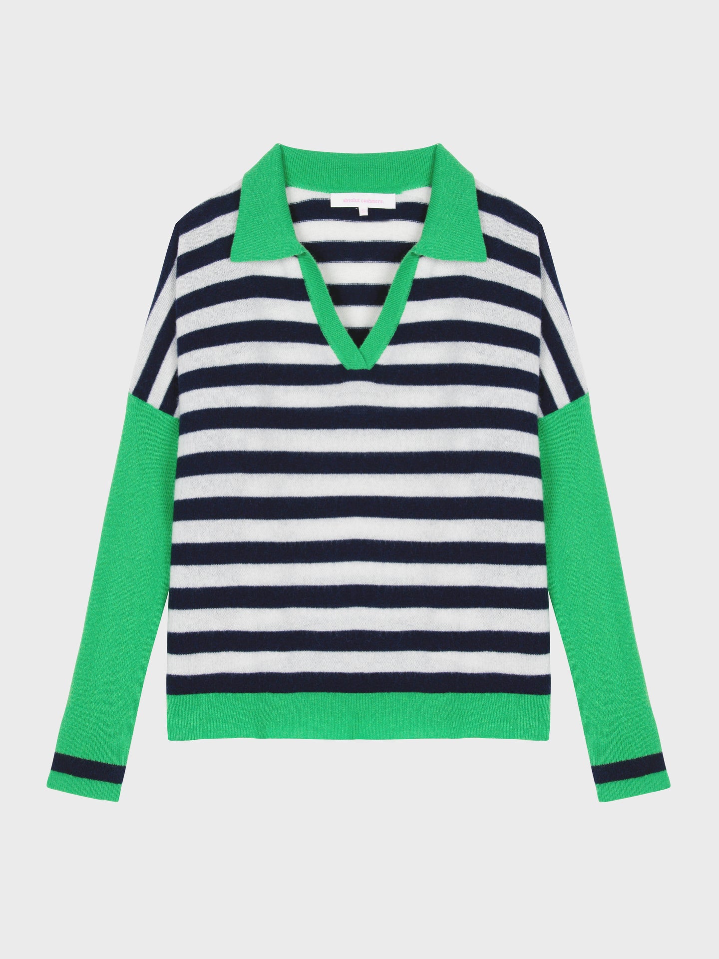 toni polo poncho sweater - cashmere - navy