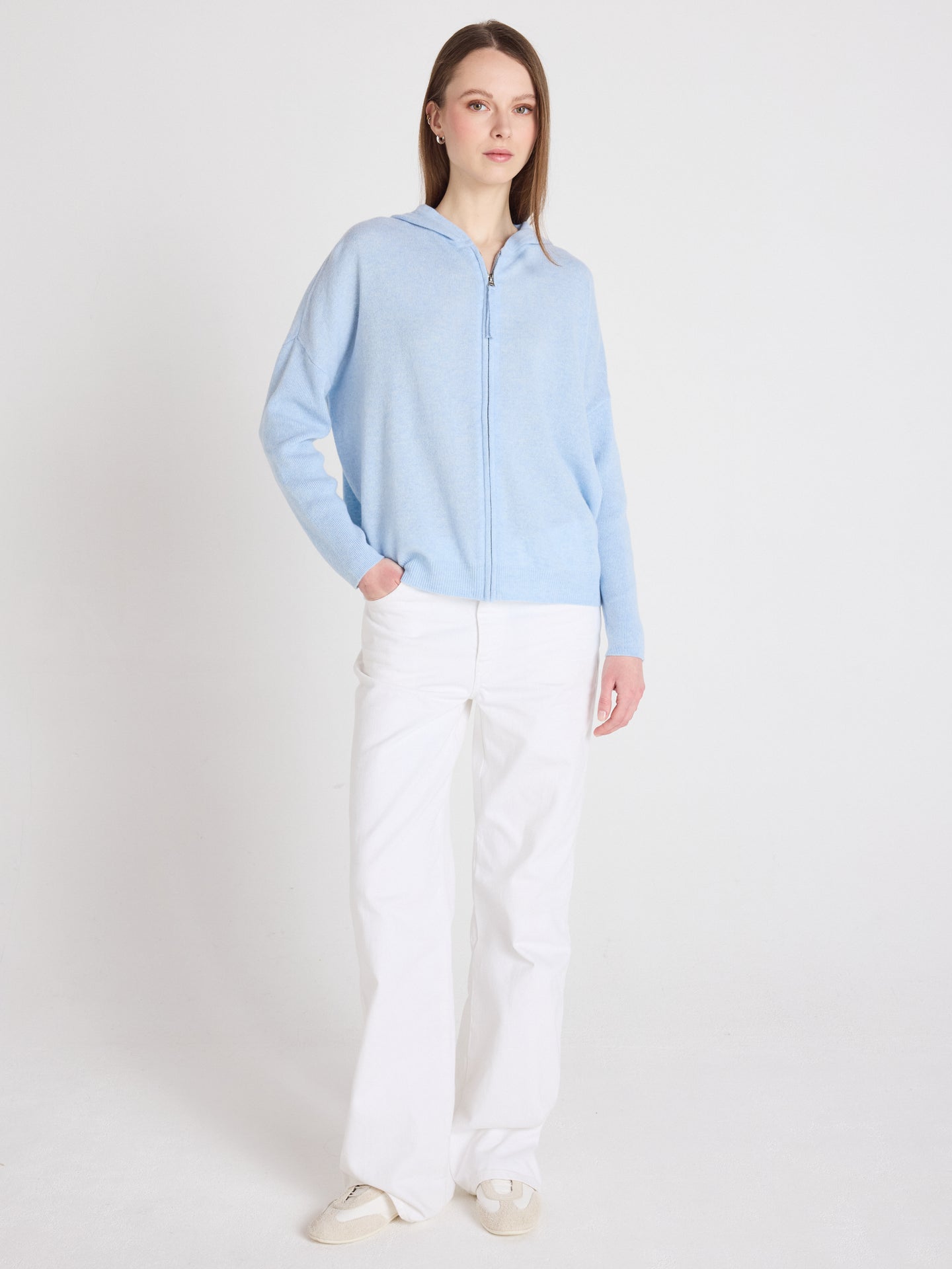 Evelyn - Poncho-pullover aus Kaschmir - skyway