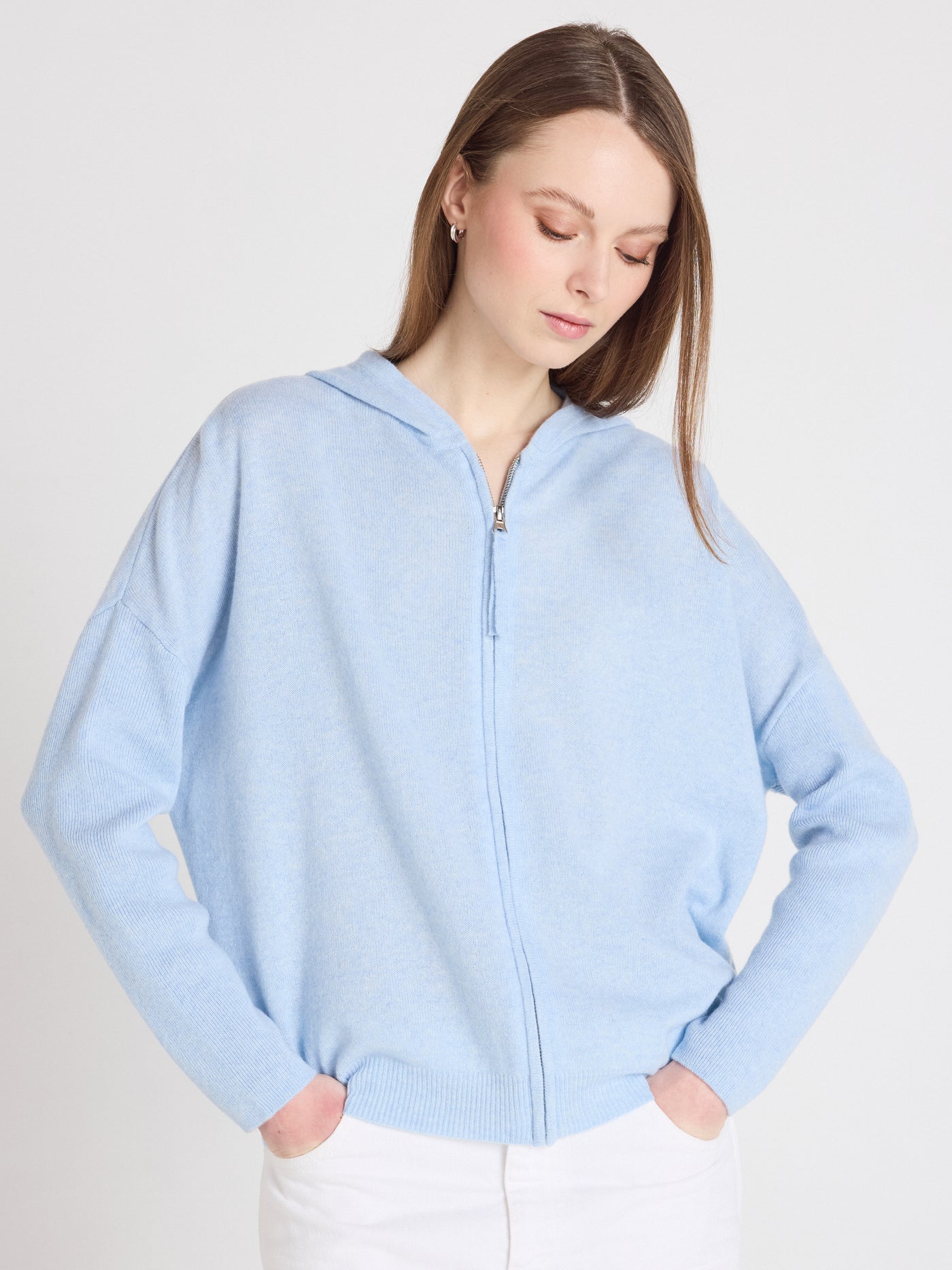 Evelyn - Poncho-pullover aus Kaschmir - skyway