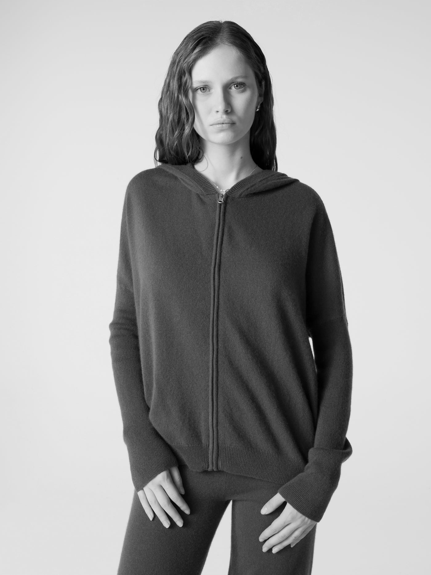 cardigan opale - Kaschmir - Hafer