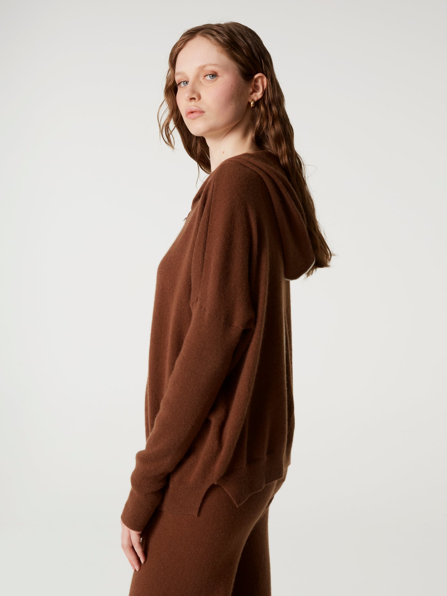 Cardigan Opal - Kaschmir - coffee