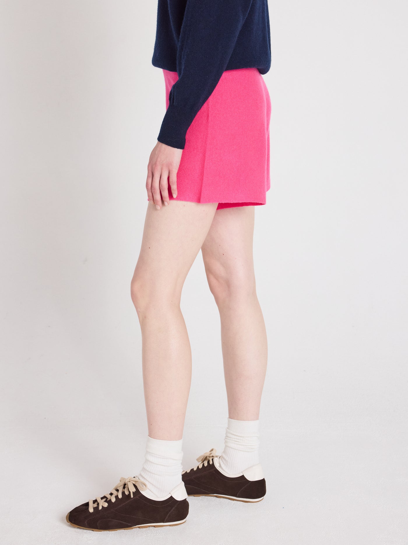 charlotte - Short 100% cashmere - fuchsia