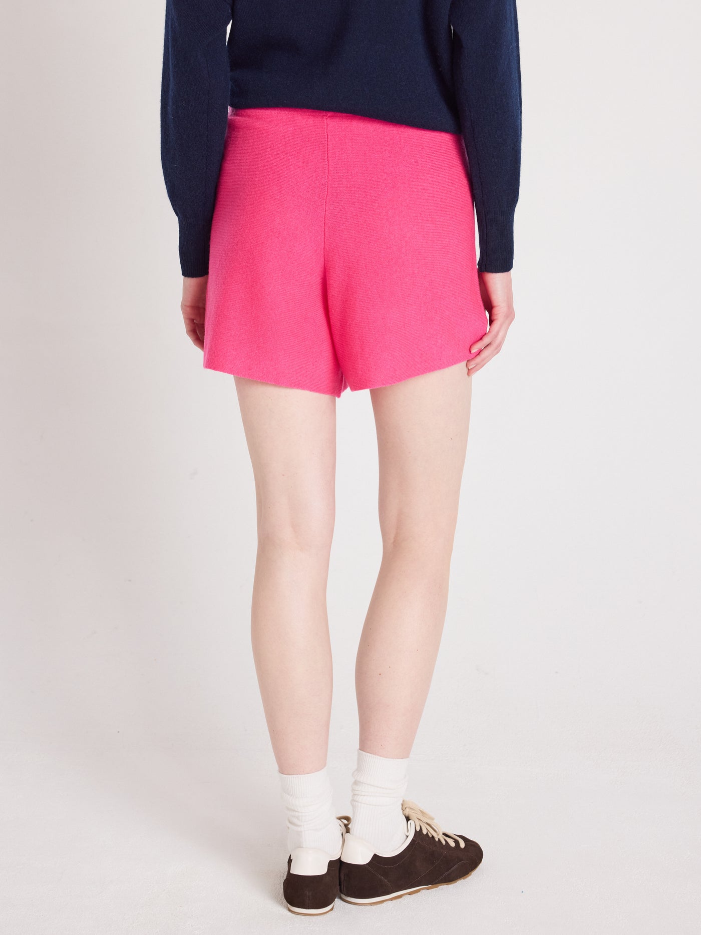 charlotte - Short 100% cashmere - fuchsia