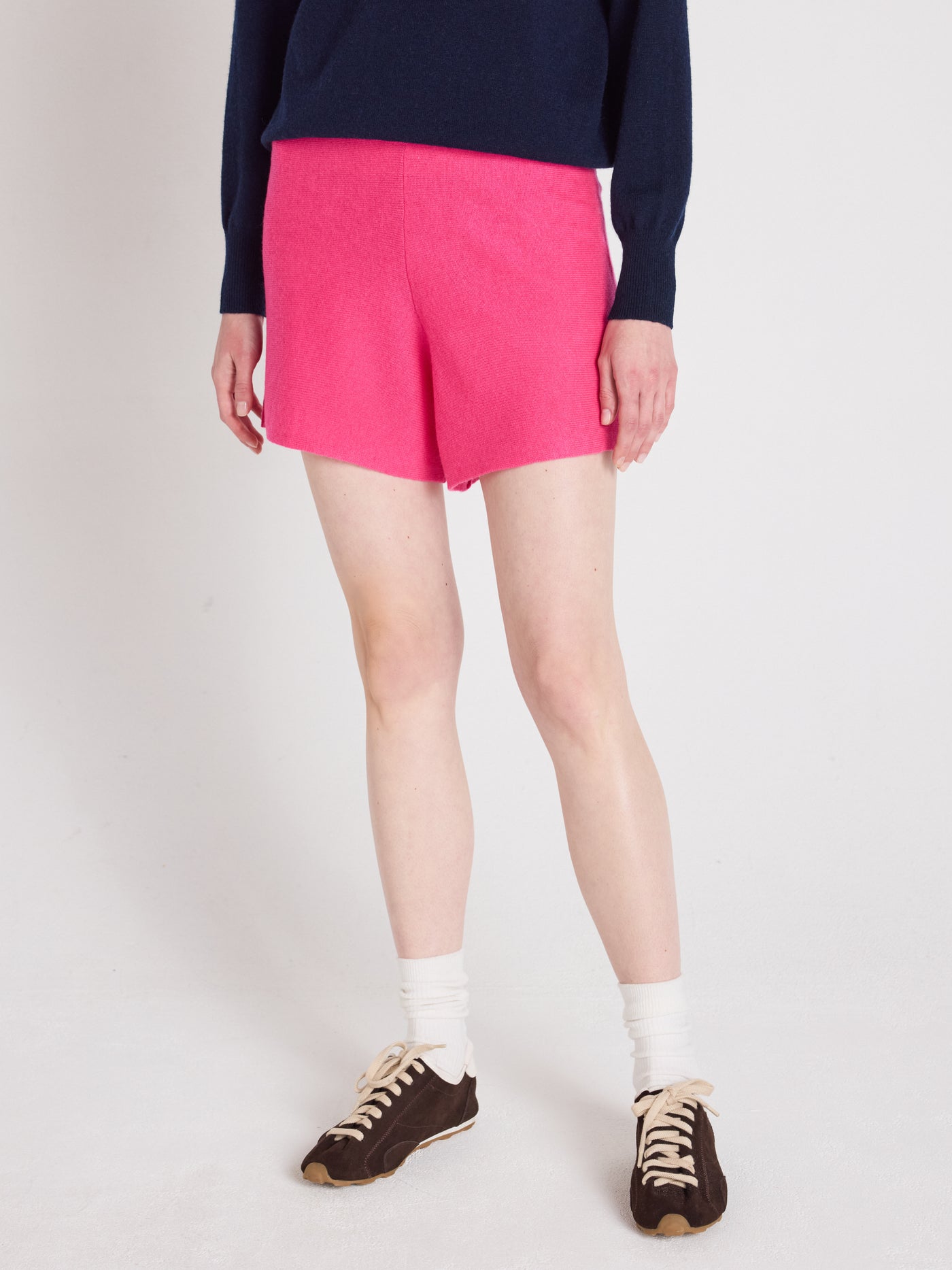 charlotte - Short 100% cashmere - fuchsia
