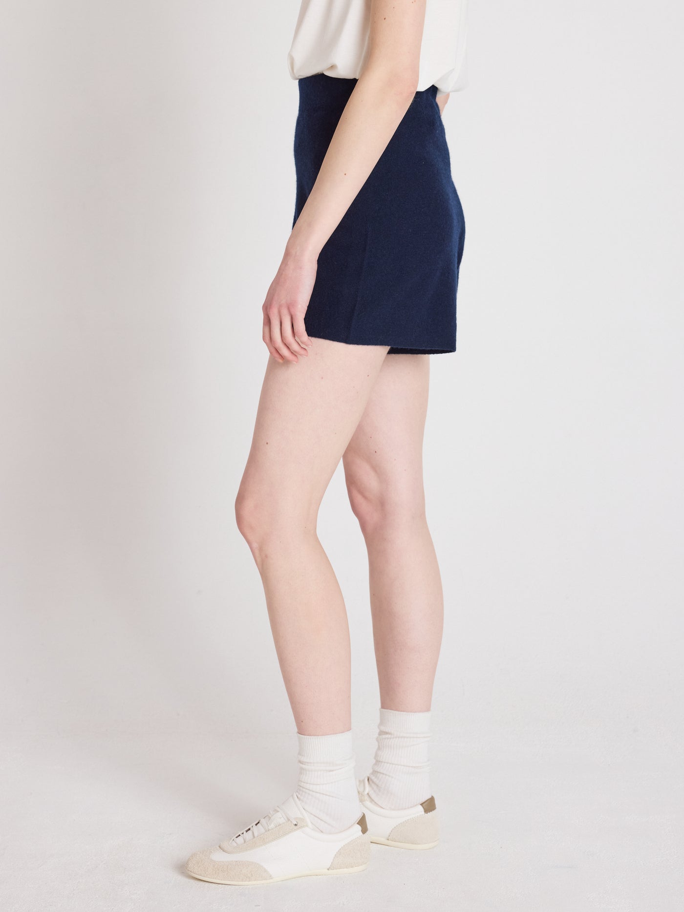 charlotte - Short 100% kasjmier - navy