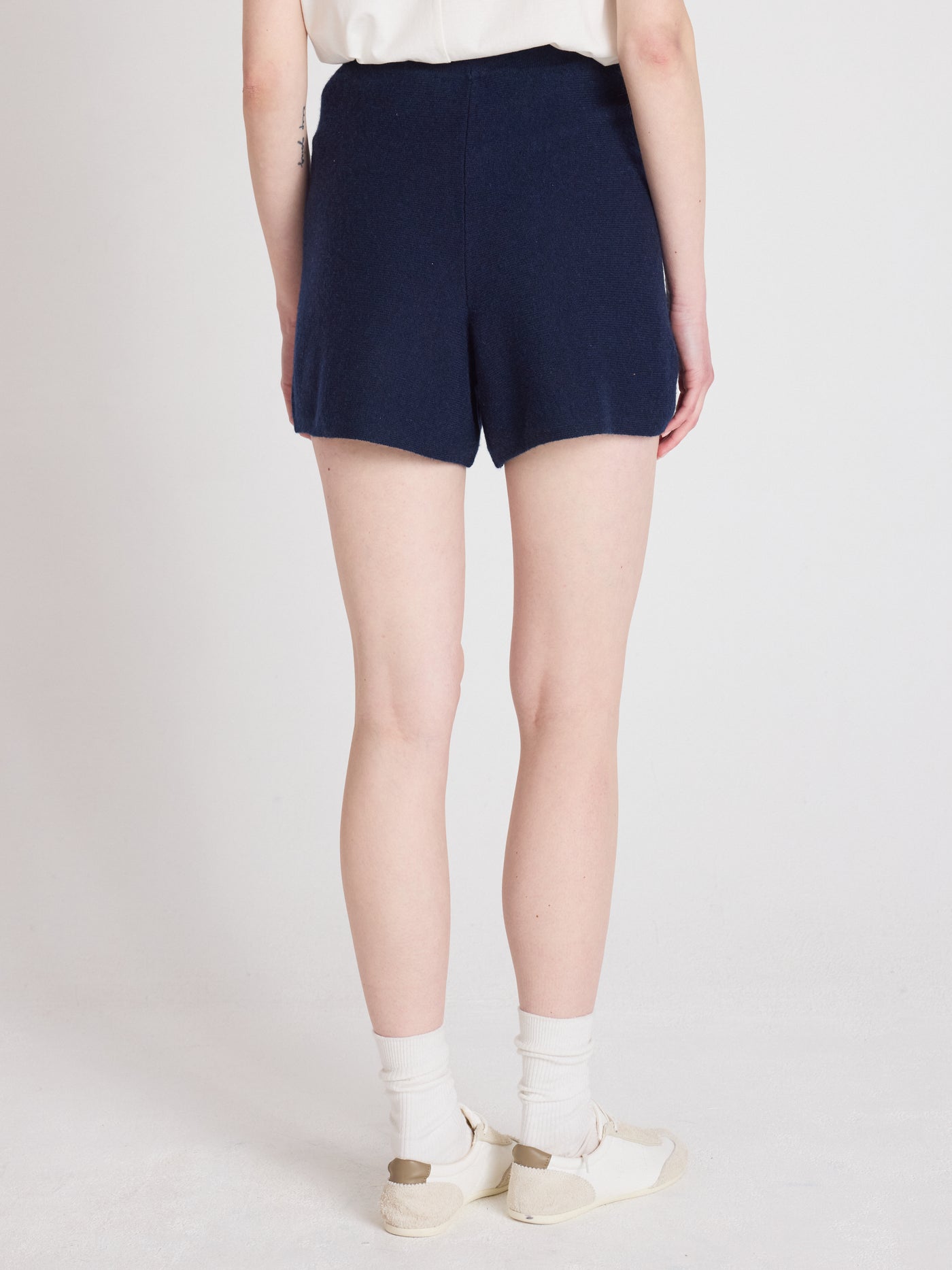 charlotte - Short 100% kasjmier - navy