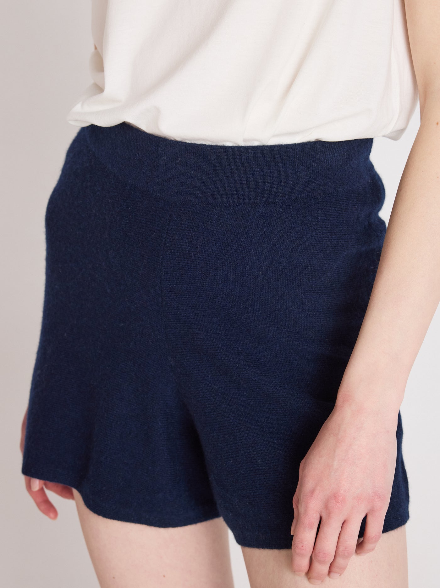 charlotte - Short 100% kasjmier - navy