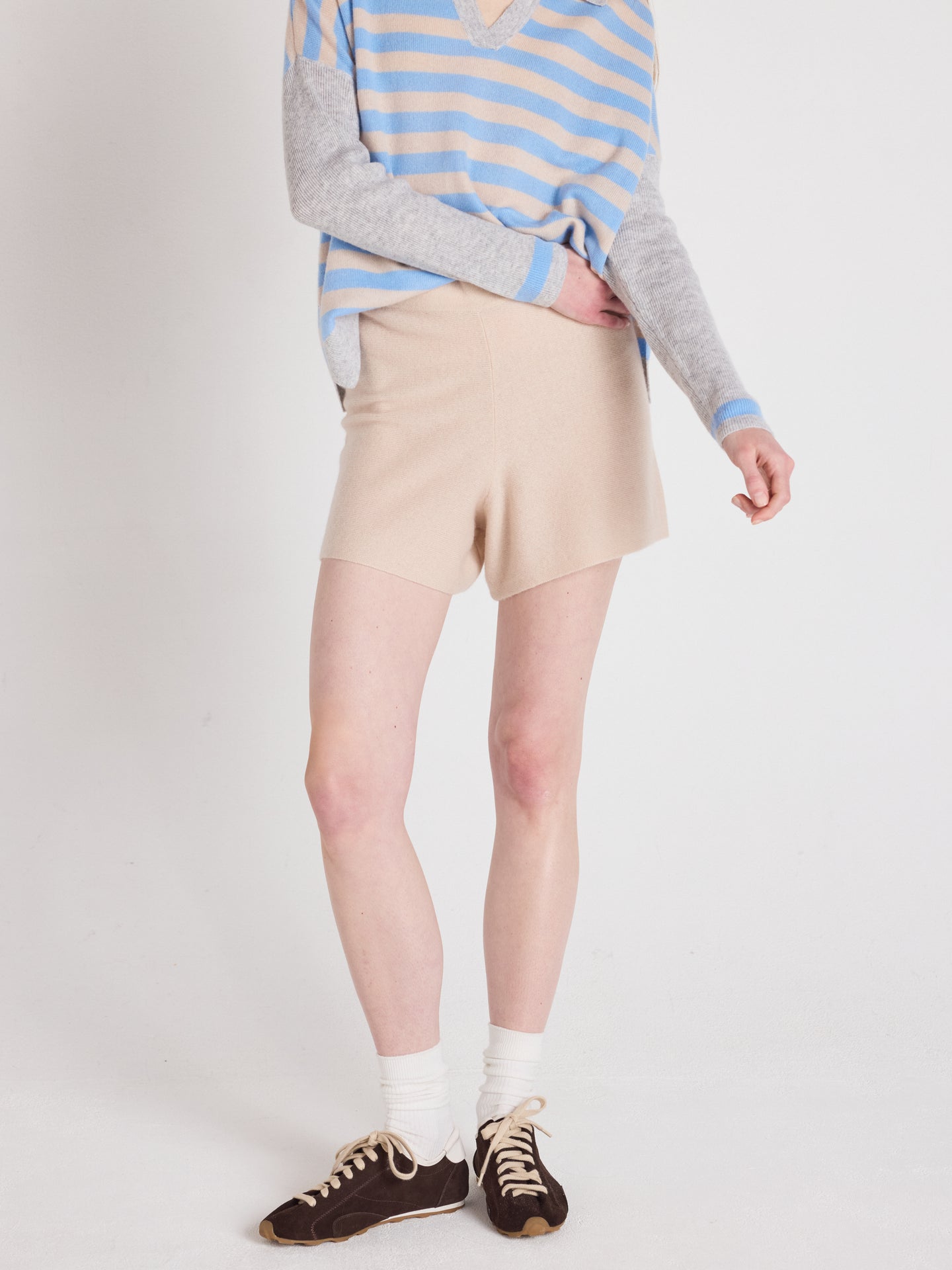 charlotte - Large shorts, 100% cashmere - shell