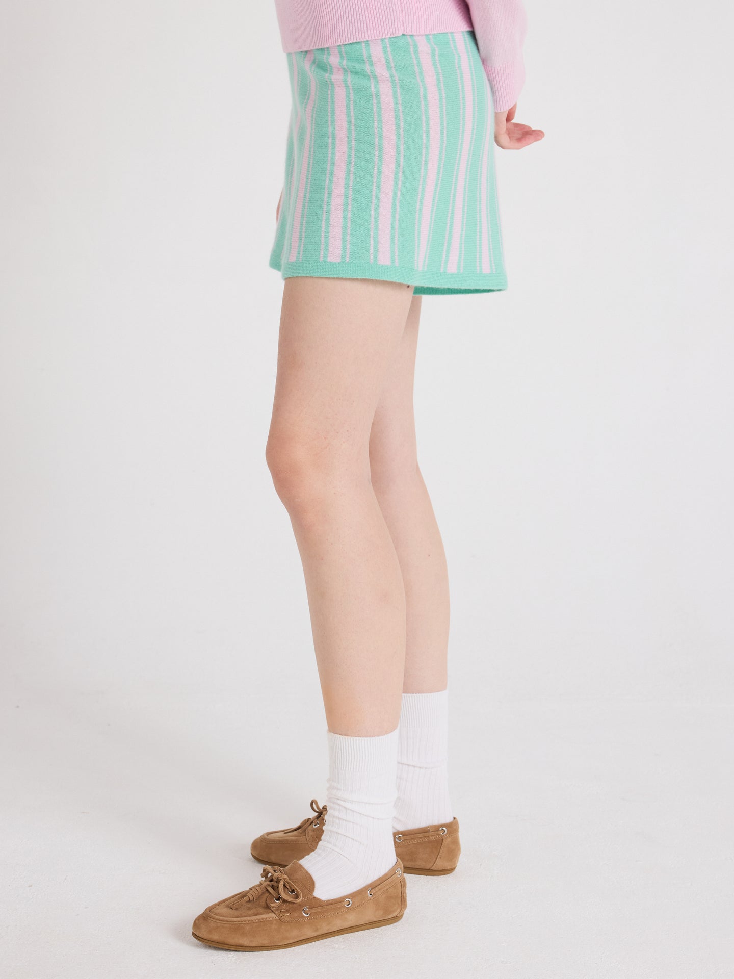 tyra - Short large 100% cachemire - cherry blossom