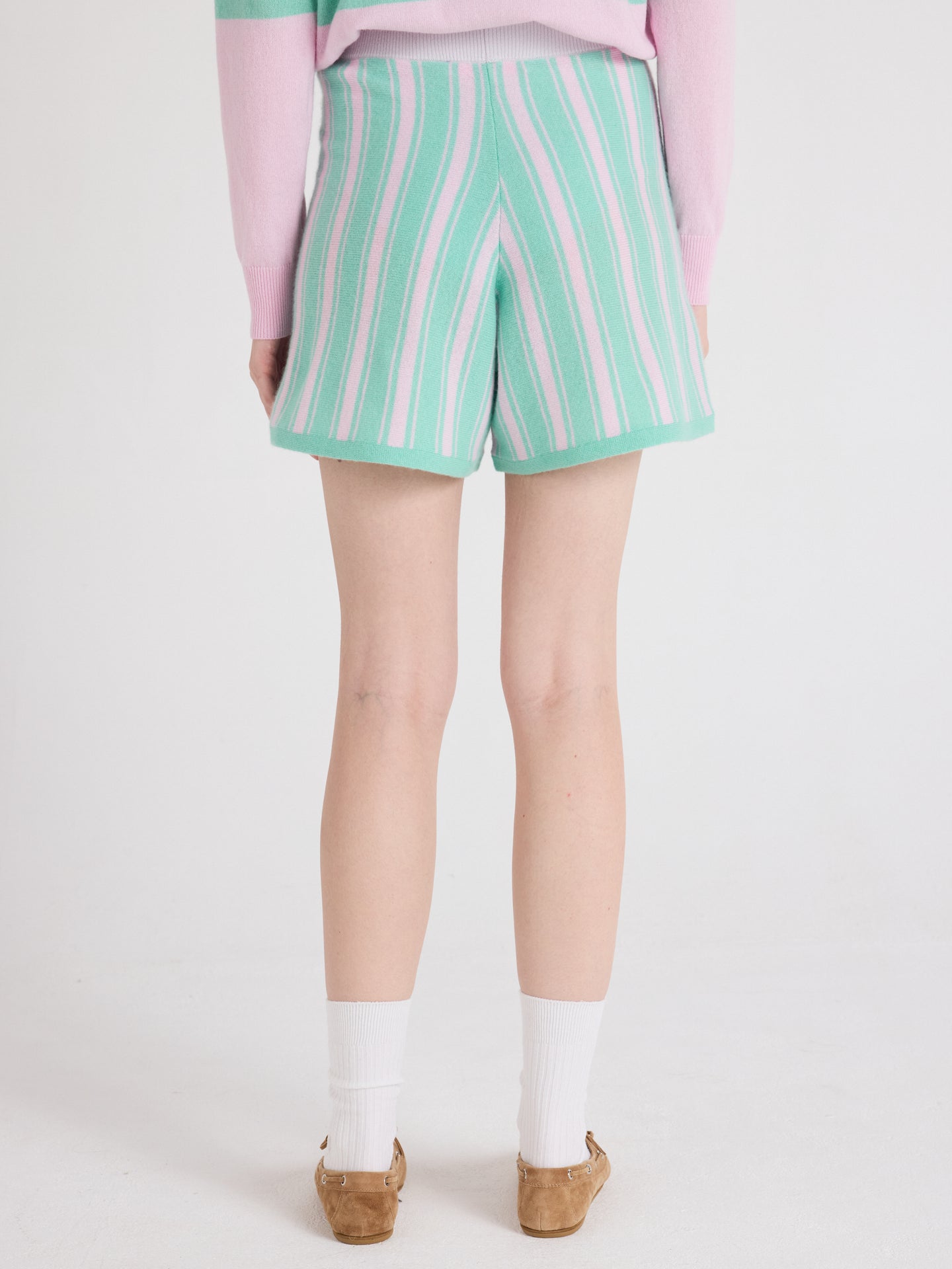 tyra - Short large 100% cachemire - cherry blossom