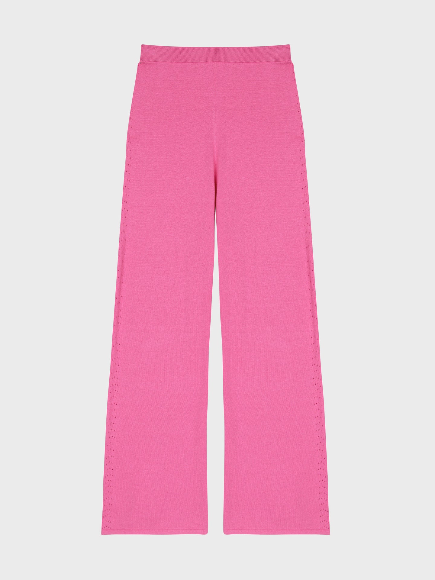 melynda flared trousers - cotton cashmere - flamingo pink