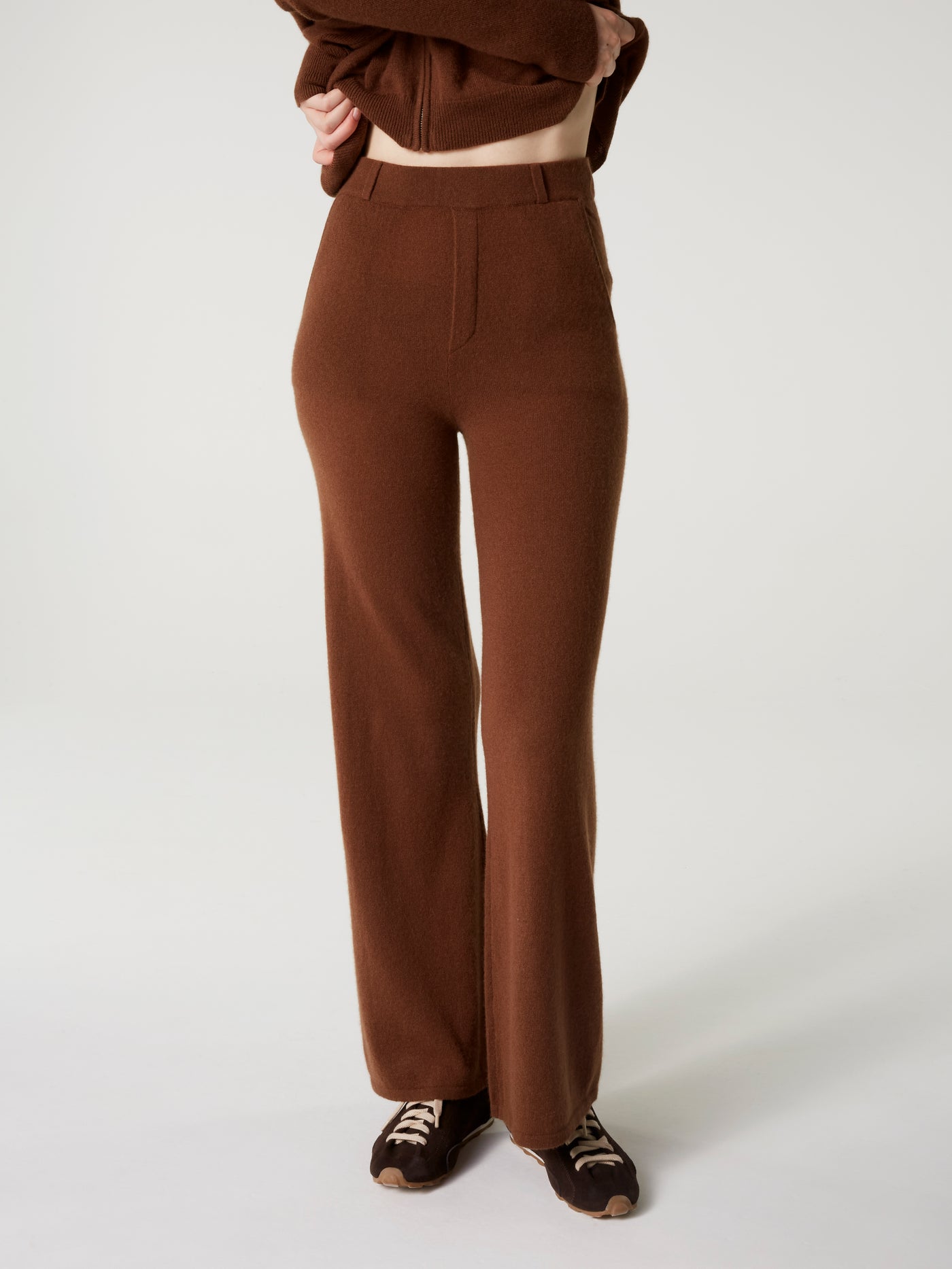 pantalon anneli - Cachemire - coffee