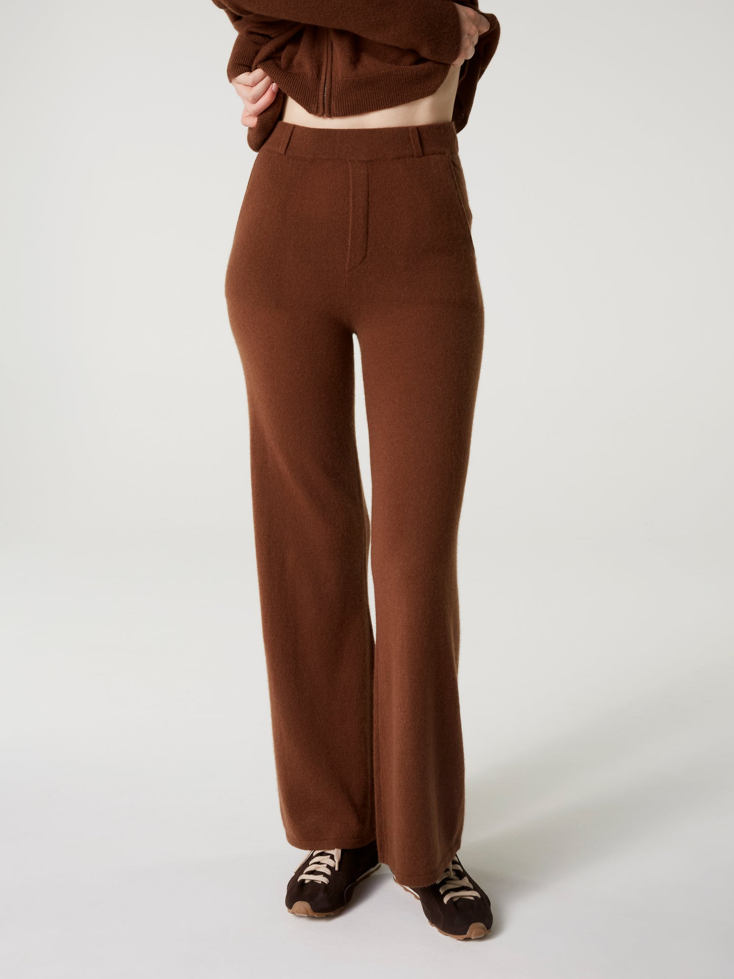 pantalon anneli - Cachemire - coffee