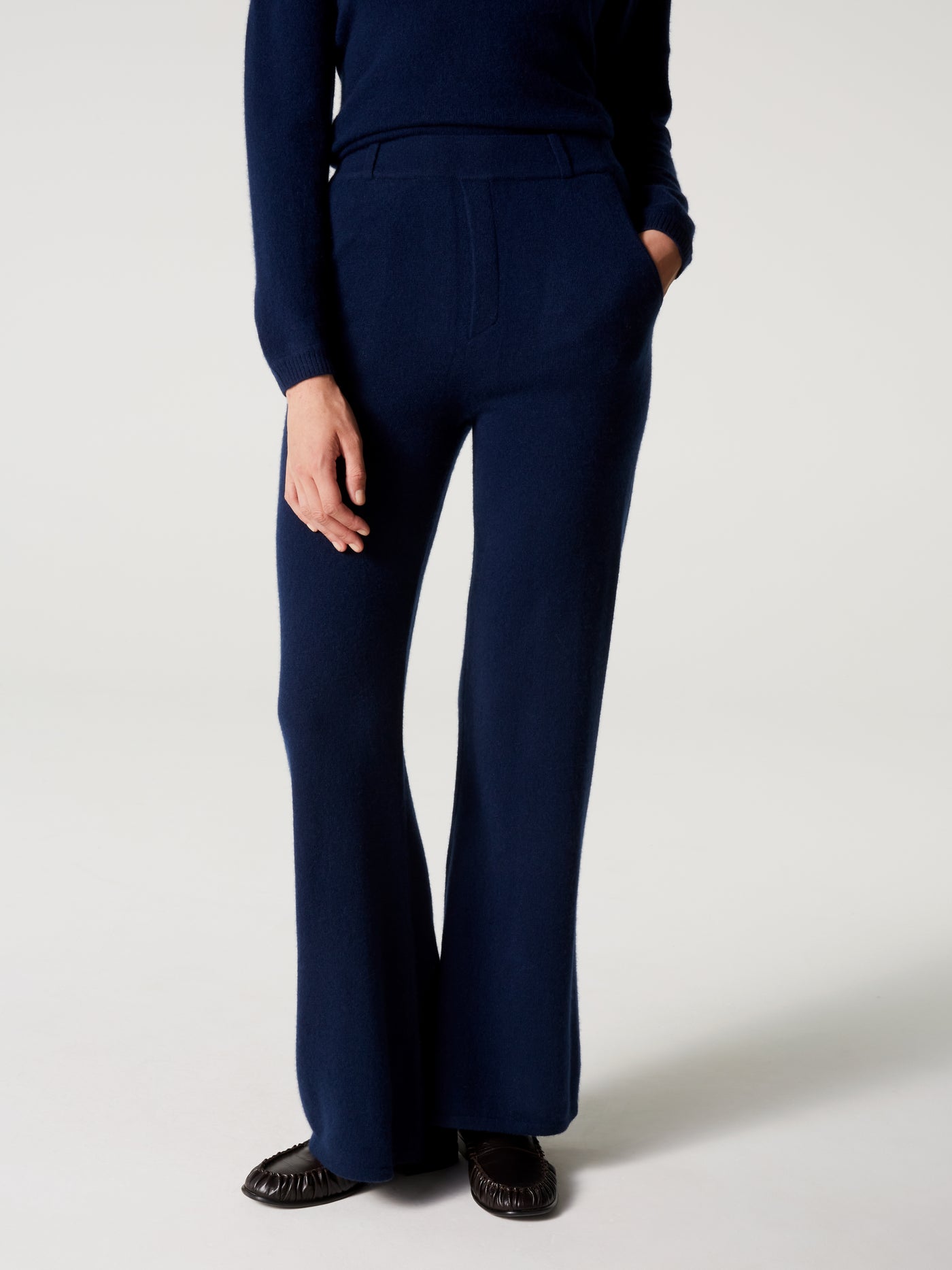 pantalon anneli - Cachemire - navy