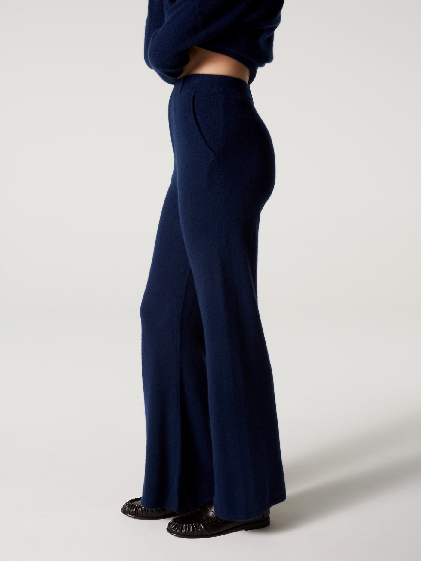 pantalon anneli - Cachemire - navy