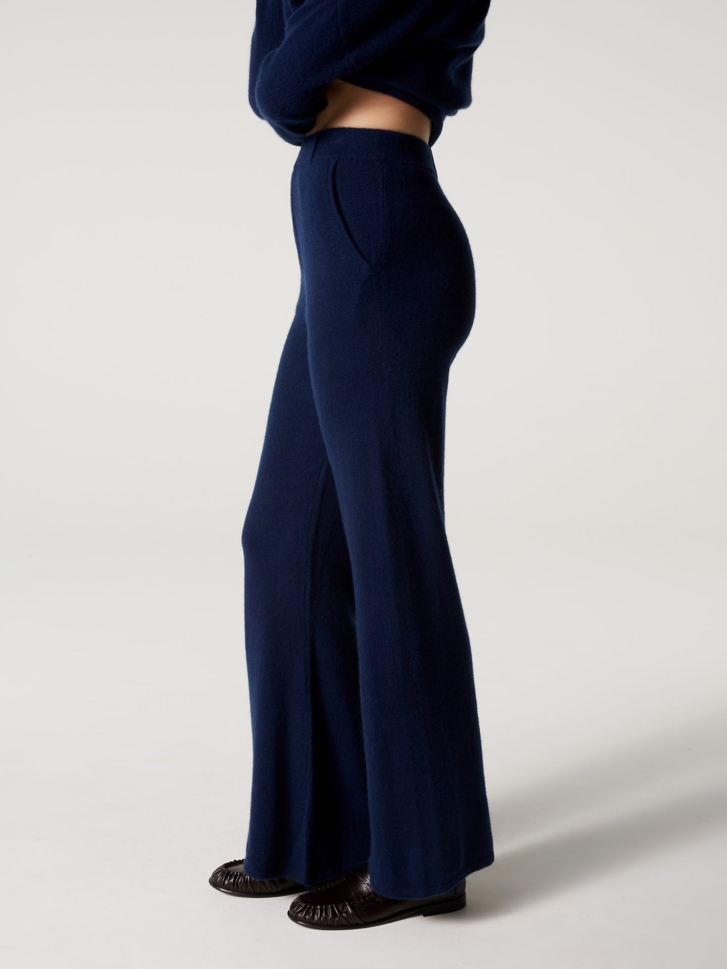 pantalon anneli - Cachemire - navy