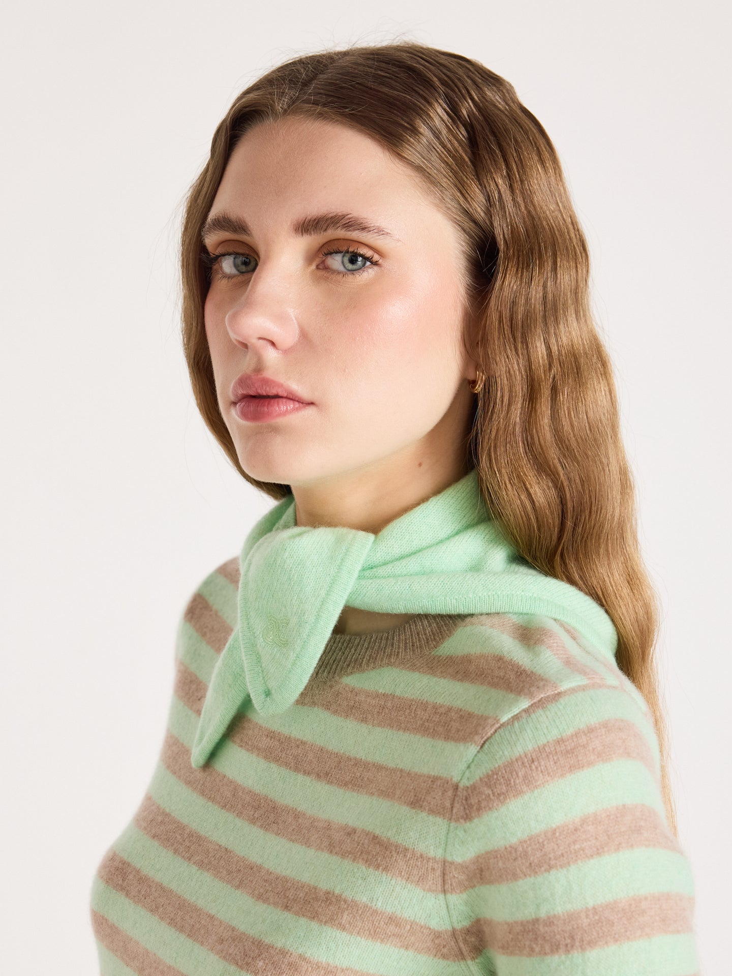 june - Bandana 100% kasjmier - pastel green