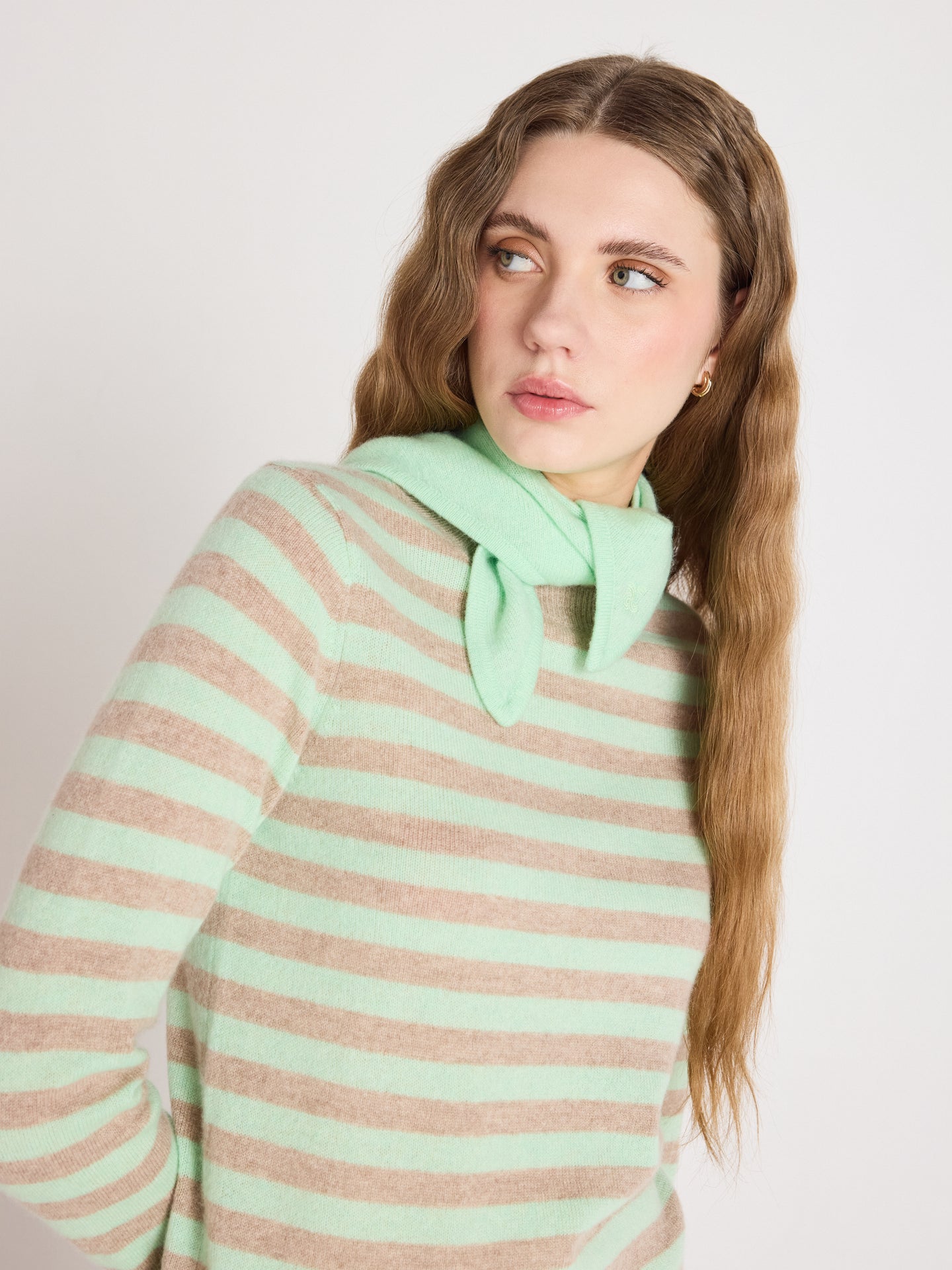 june - Bandana 100% kasjmier - pastel green