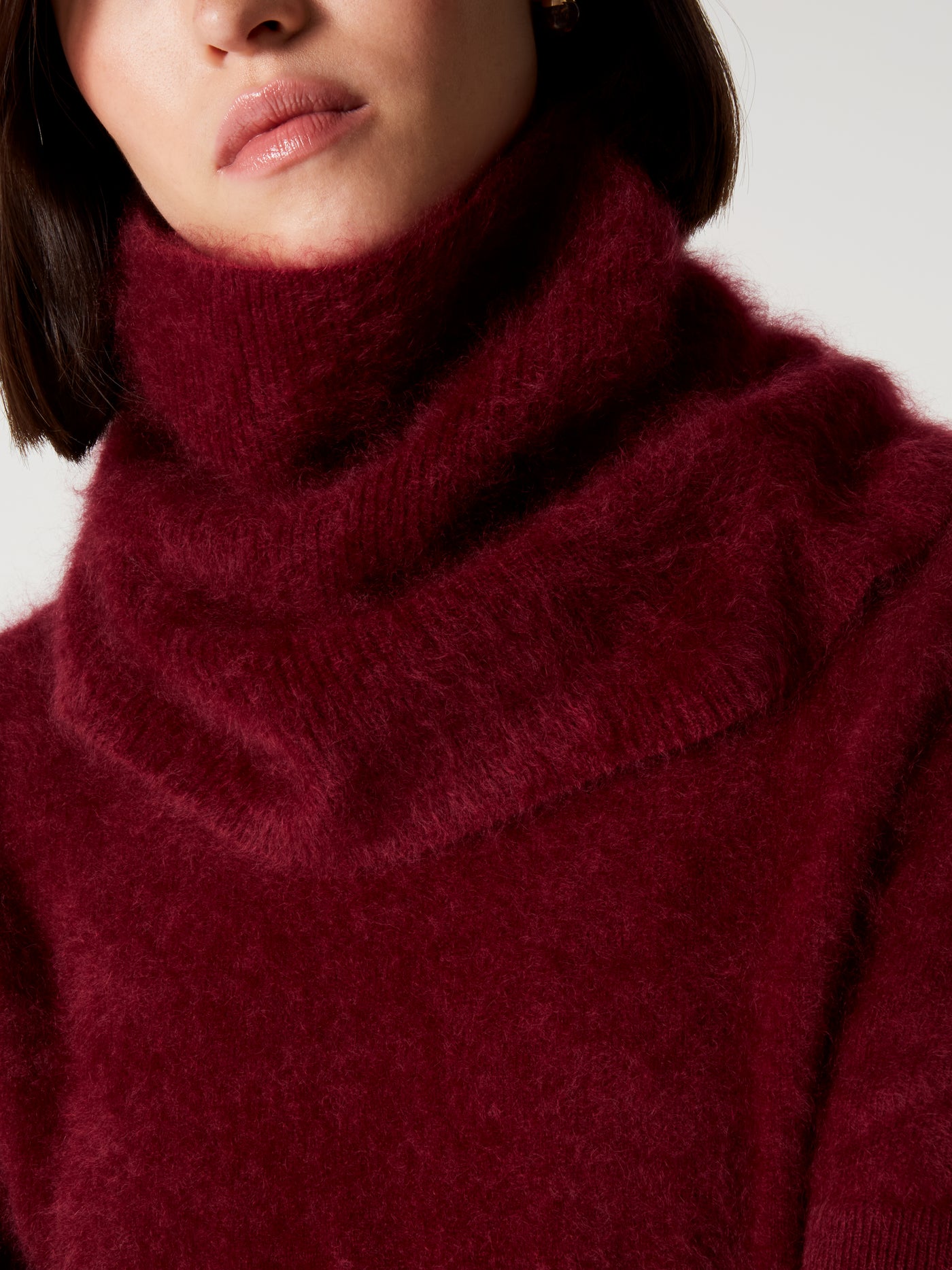 scaldacollo litha - Brushed cashmere - burgundy