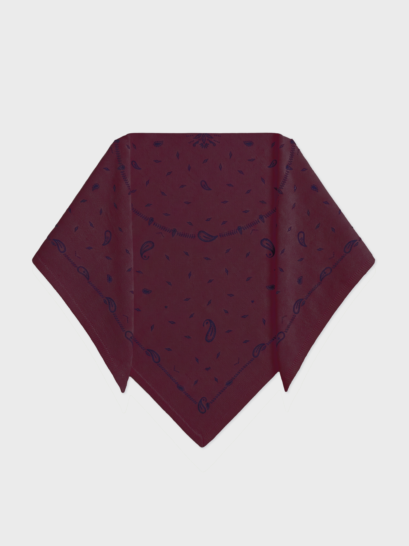 écharpe armance print - Cachemire - burgundy print bandana