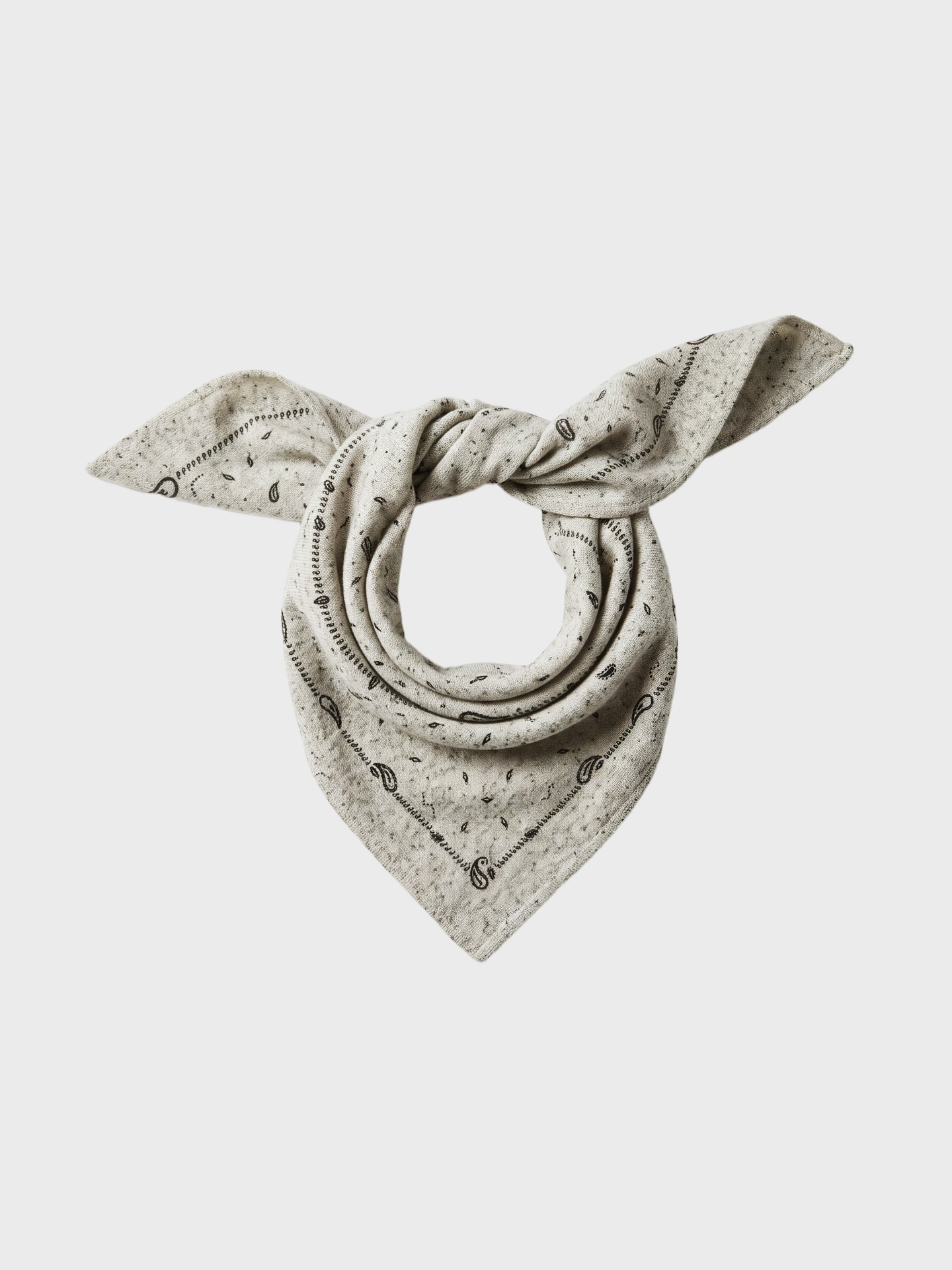 sjaal armance print - kasjmier - granit print bandana