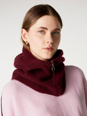 augusta balaclava - Thick Cashmere - burgundy