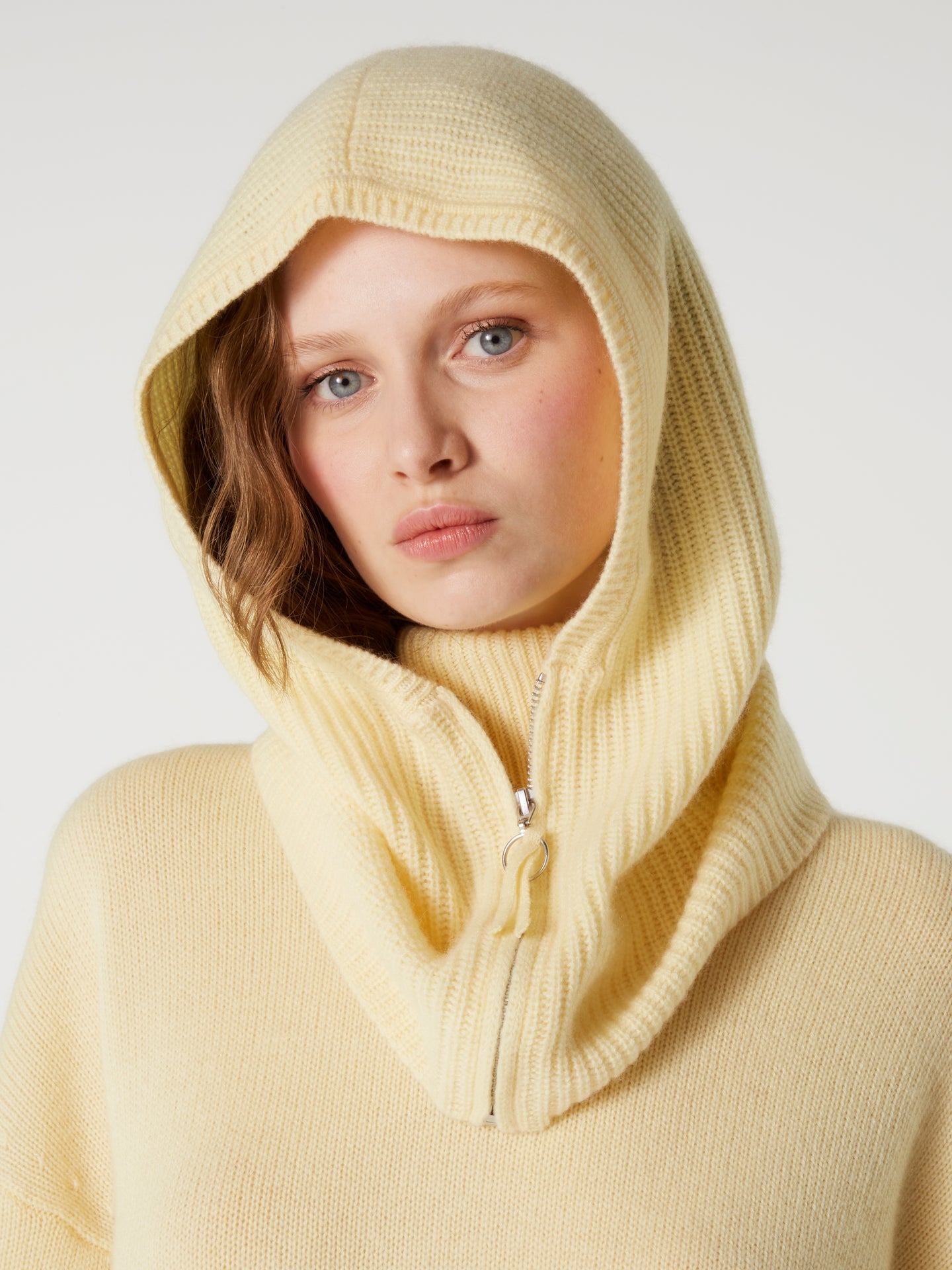 augusta balaclava - Thick Cashmere - light yellow