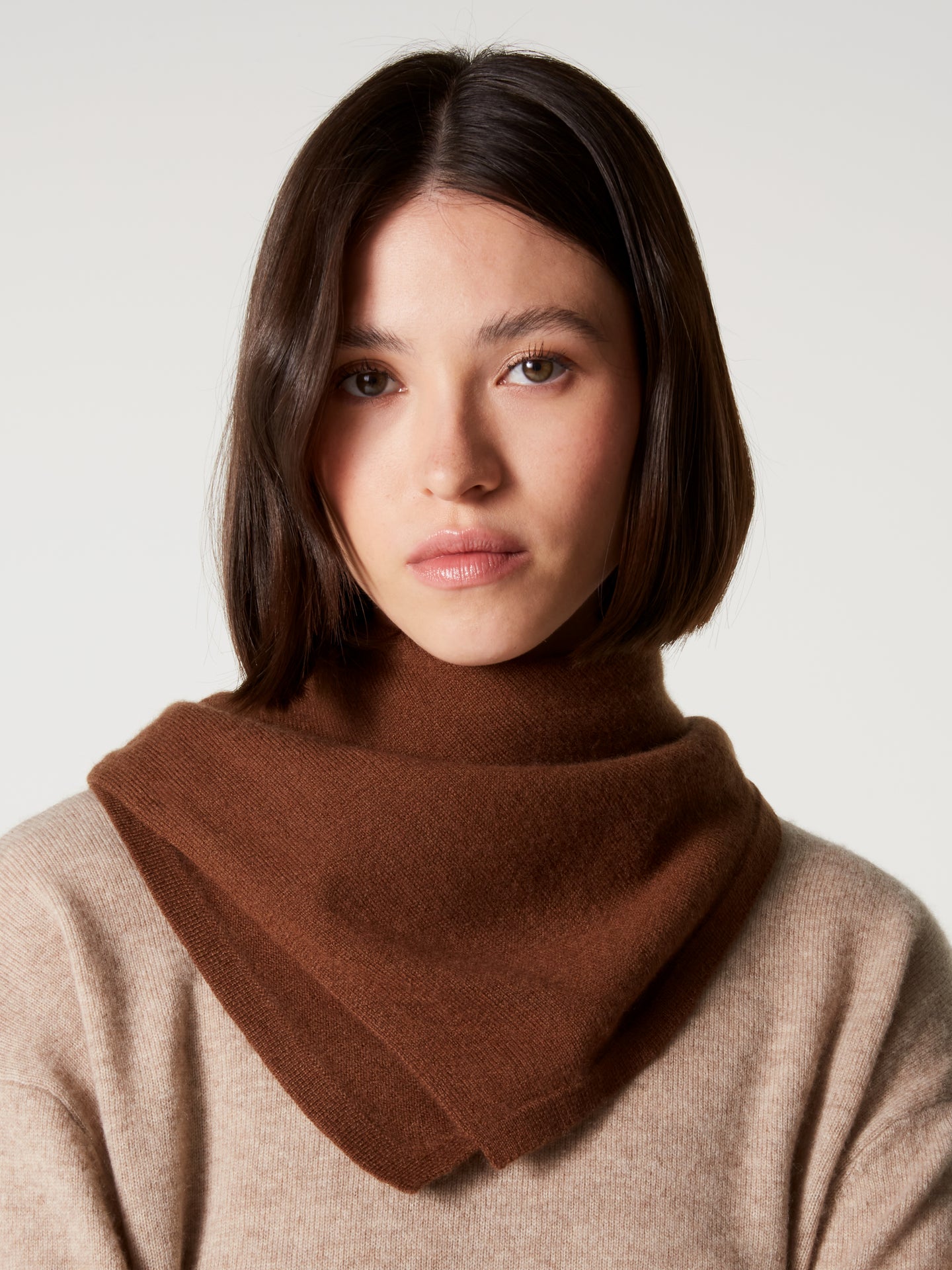 bandana annabelle - Cachemire - coffee