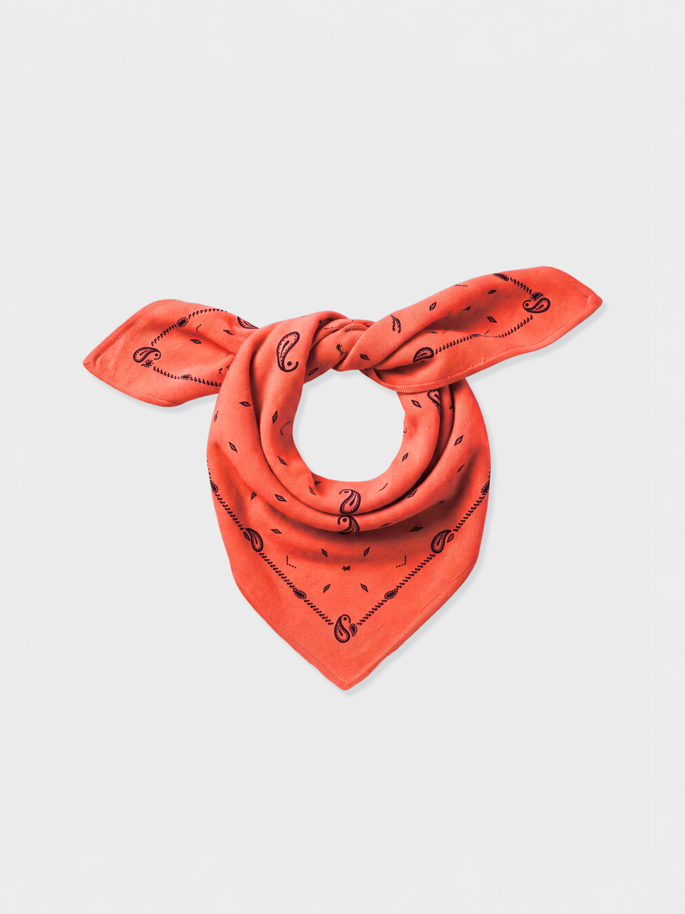 bandana annabelle print - cashmere - coral neon print bandana