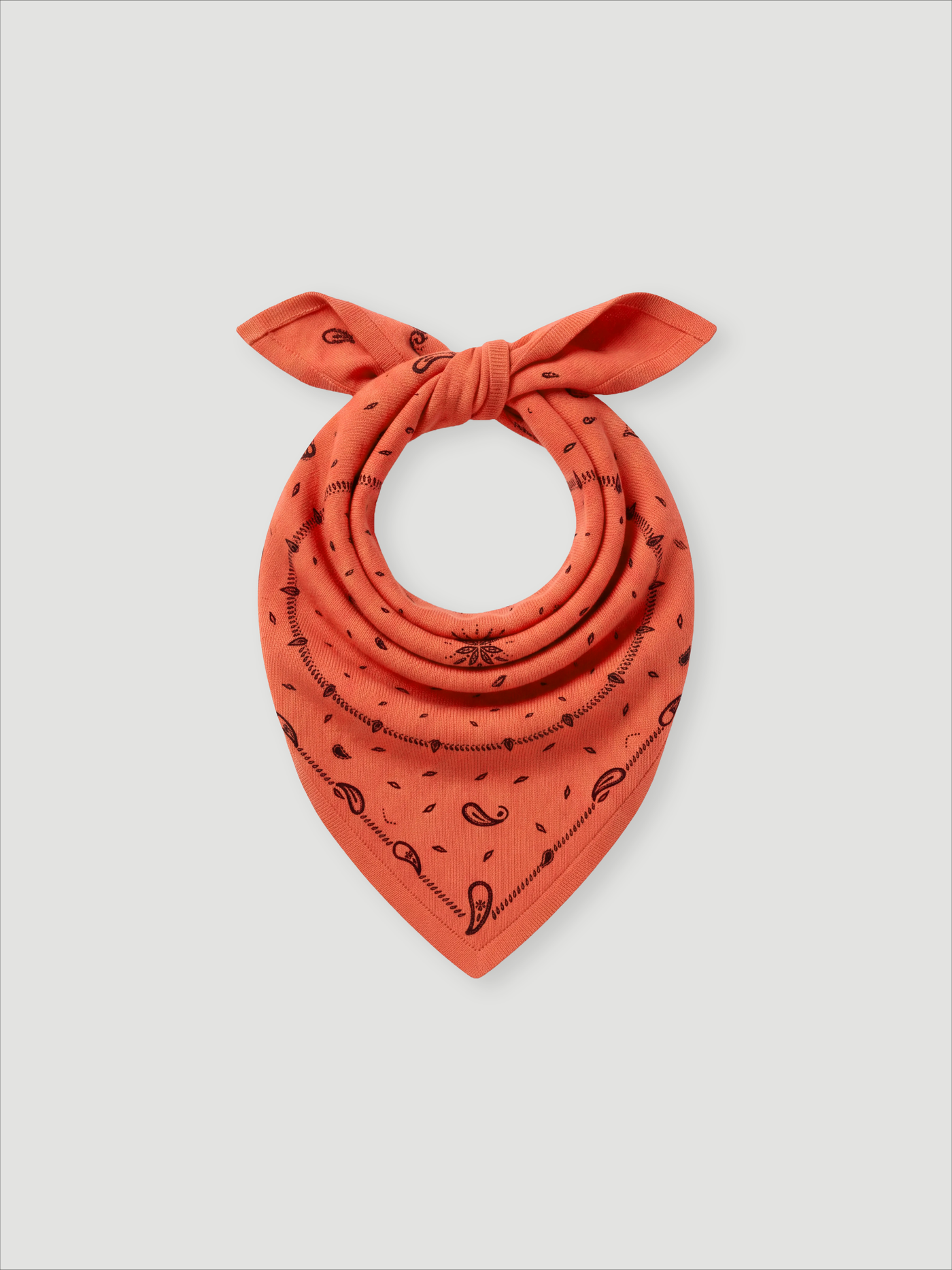 annabelle print bandana - cashmere - coral neon print bandana