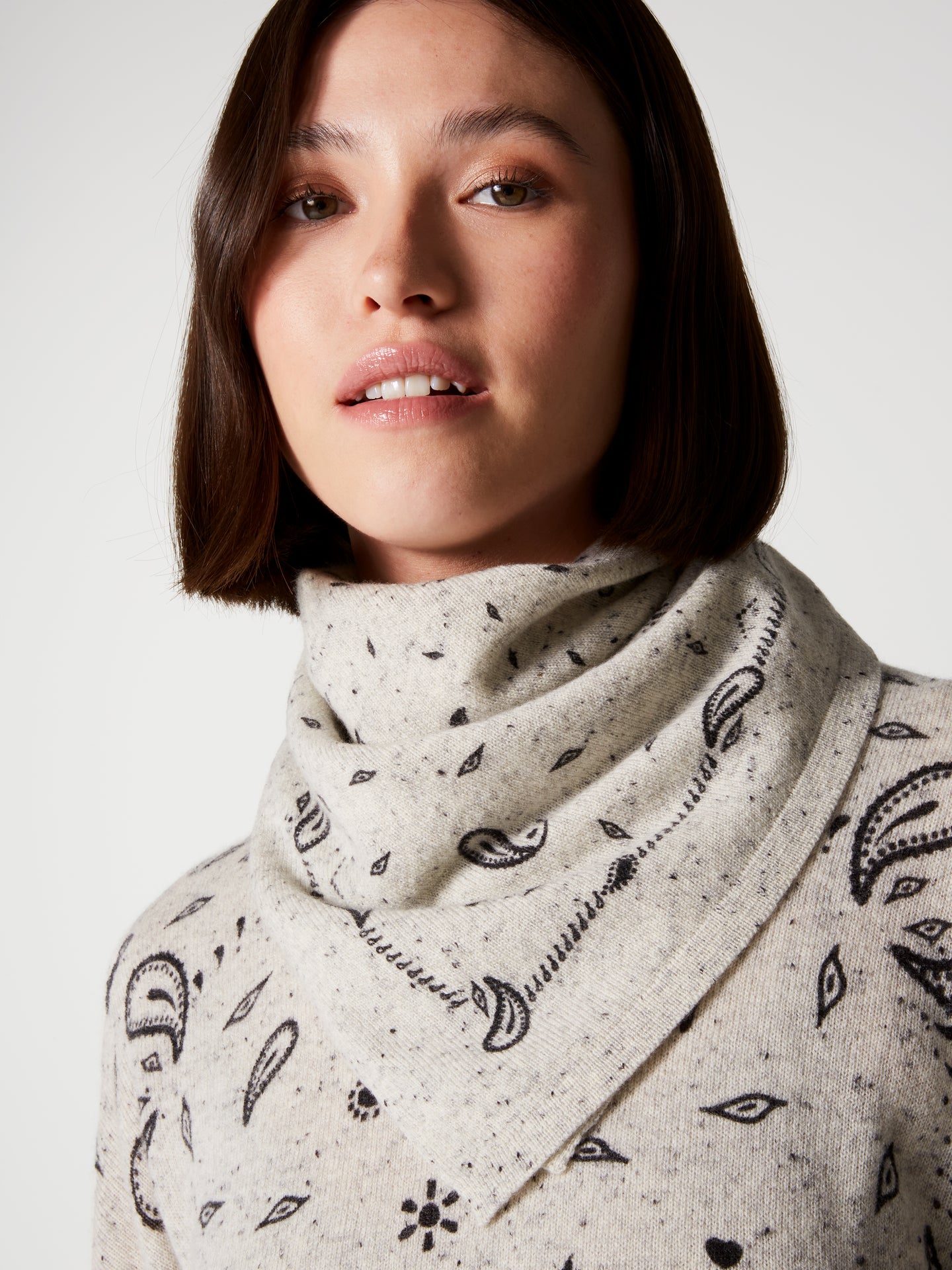bandana annabelle print - kasjmier - granit print bandana
