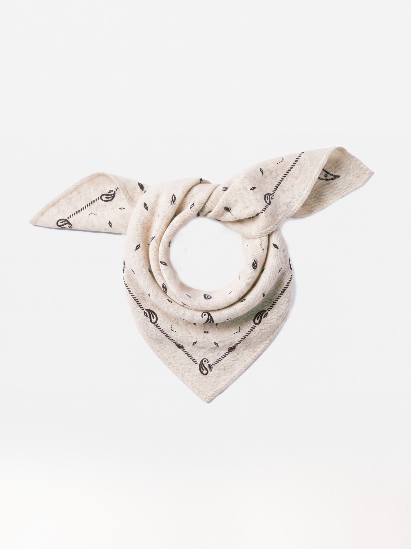 bandana annabelle print - cashmere - ivory print bandana