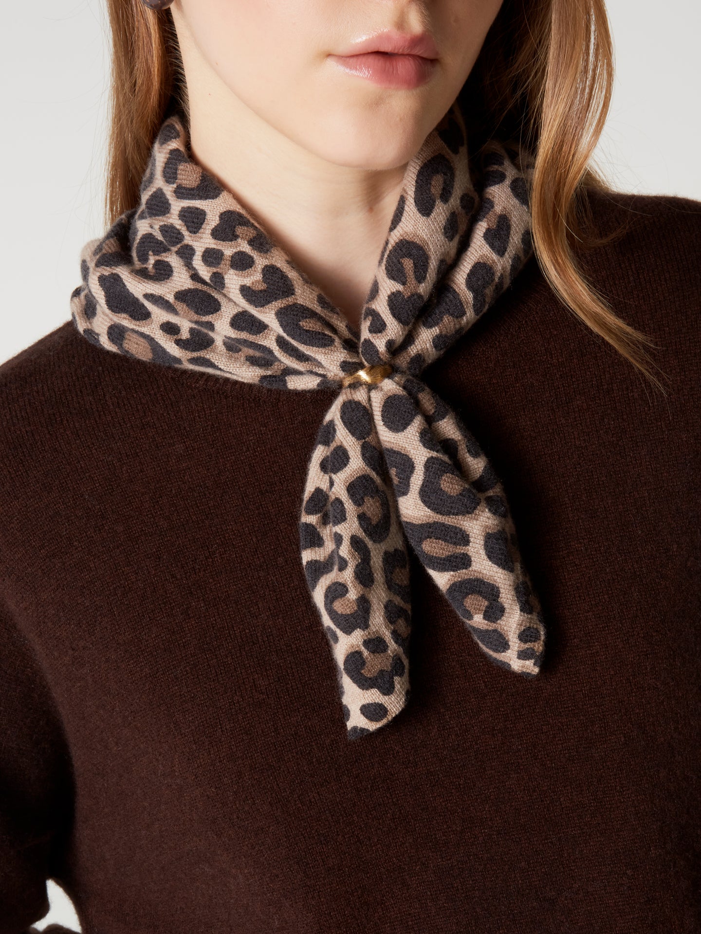 bandana annabelle print - Cachemire - print léopard