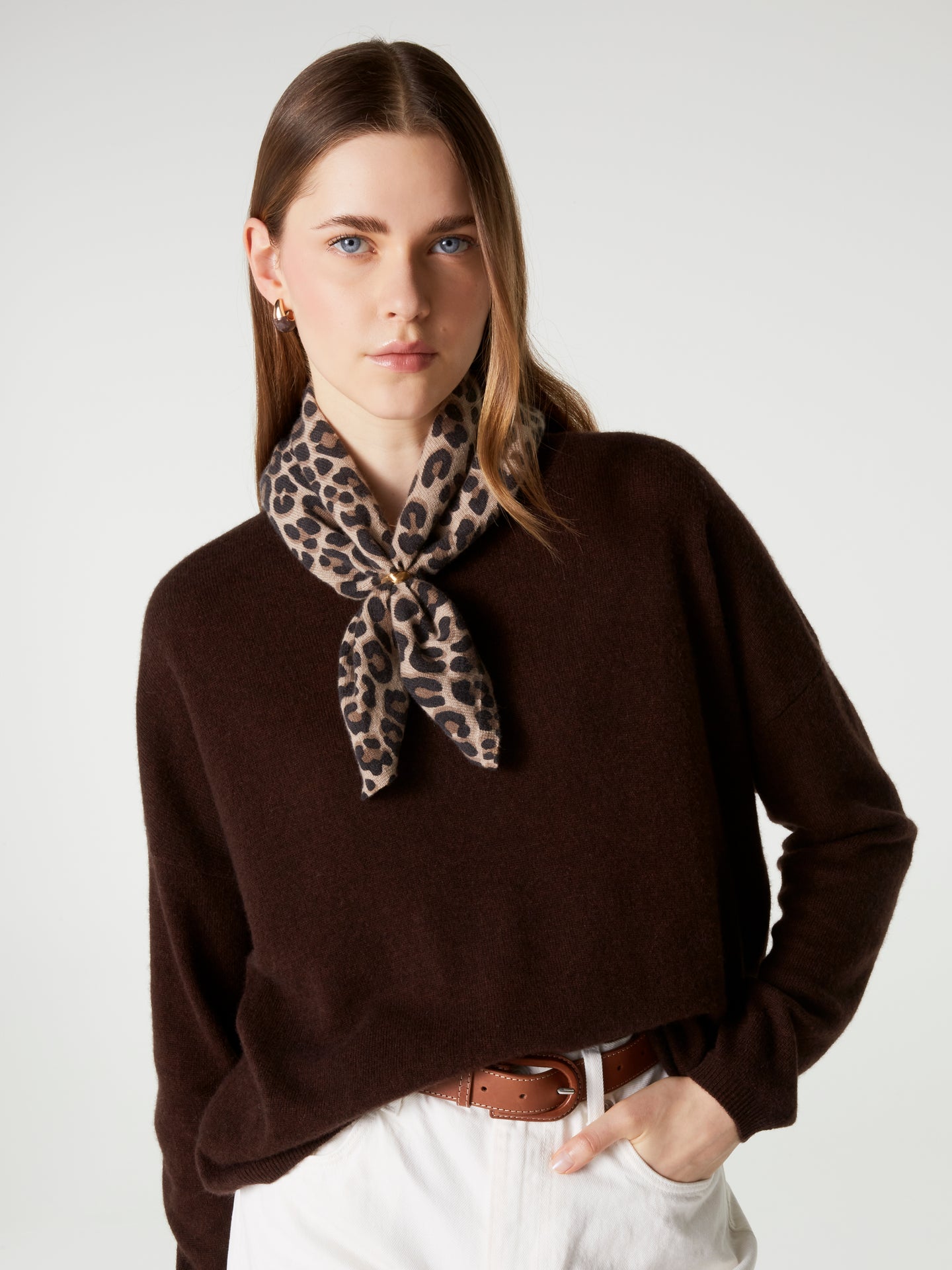 bandana annabelle print - Cachemire - print léopard