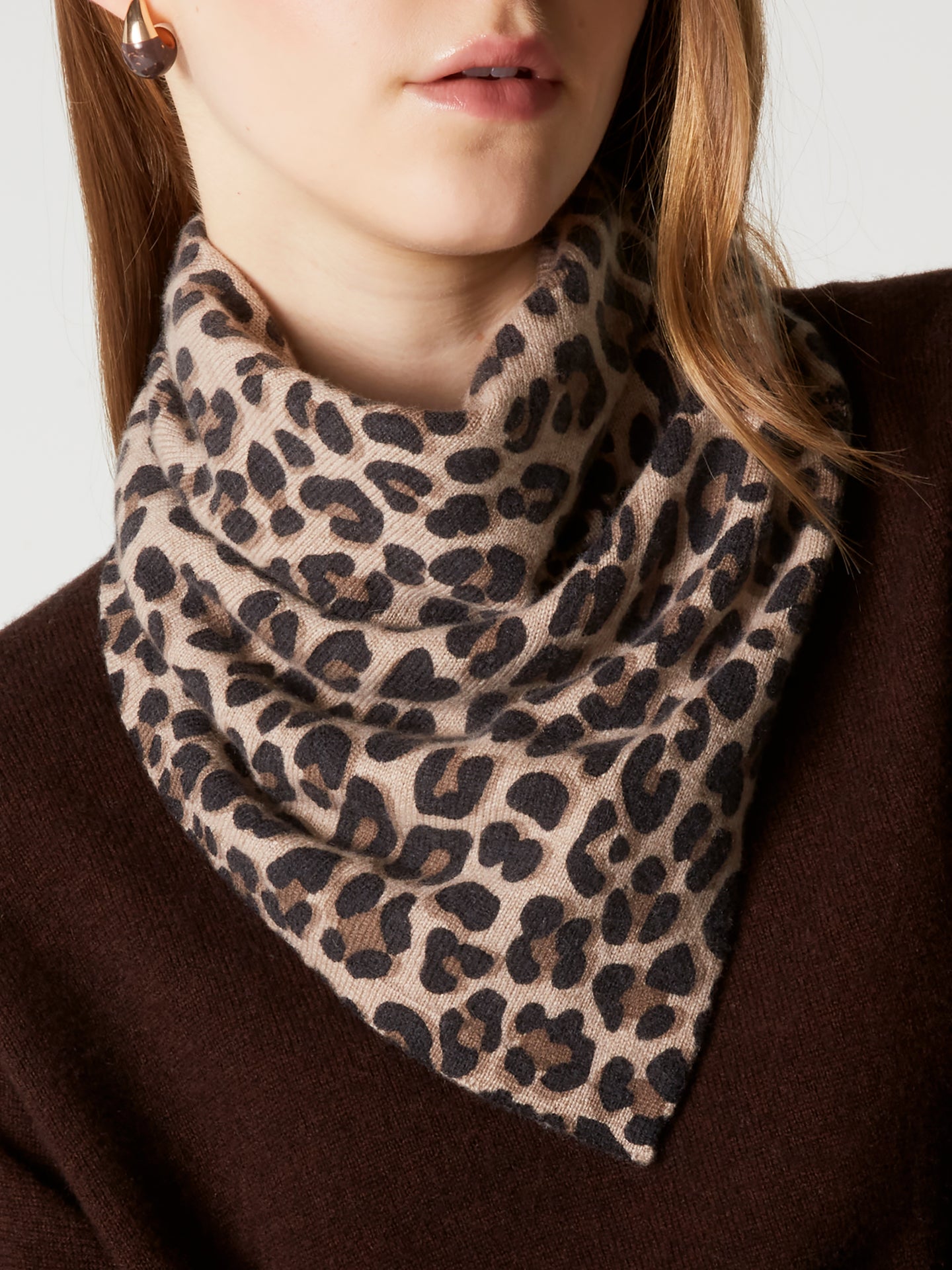 bandana annabelle print - Cachemire - print léopard