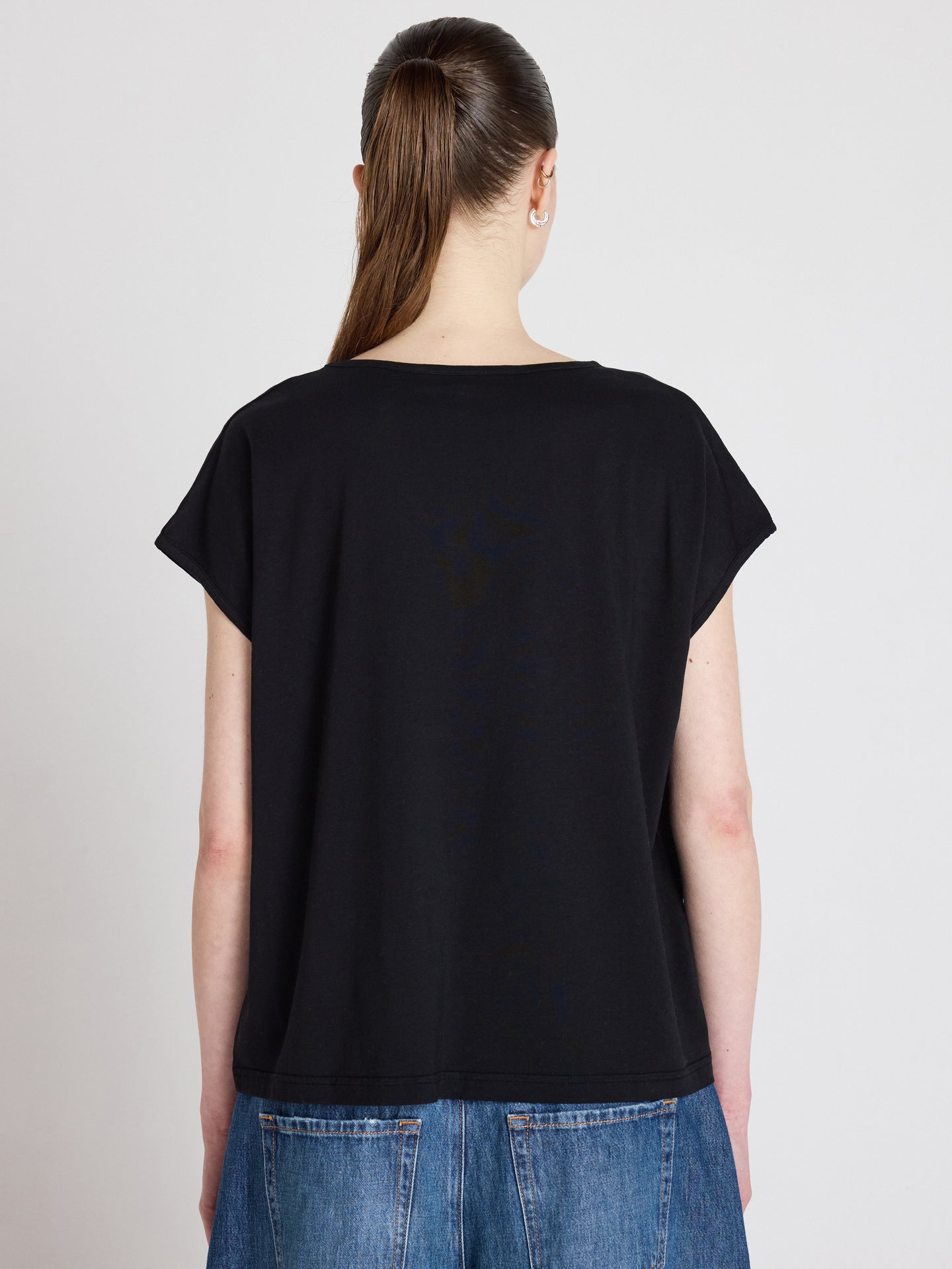 t-shirt mercy - lyocell coton - black